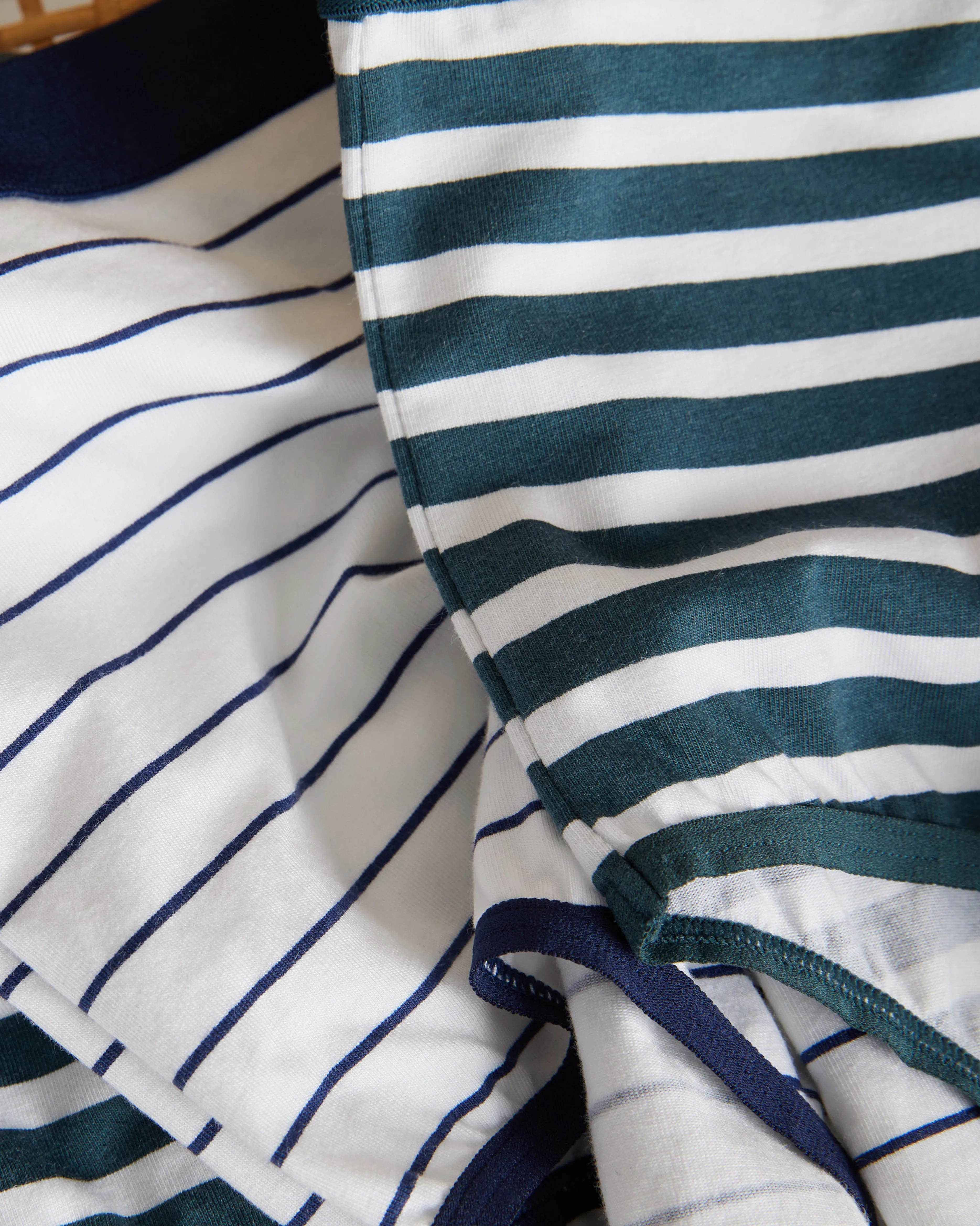 UltimateS Mid Rise Bikini - Deep Sea/White Stripe sold by Universal Standard product image thumbnail 2