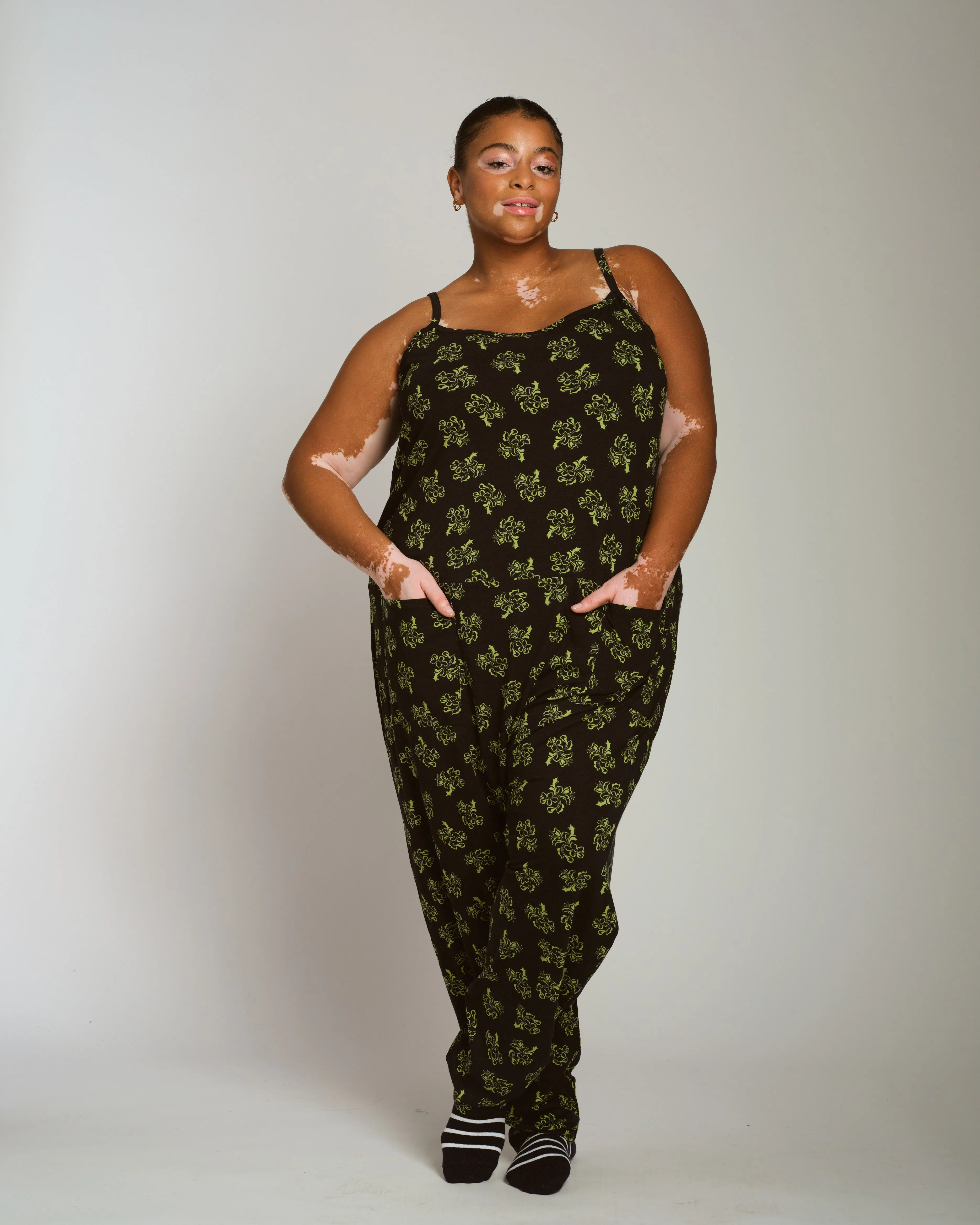 UltimateS Jackson Sleeveless Jumpsuit - Capoterra Hibiscus sold by Universal Standard