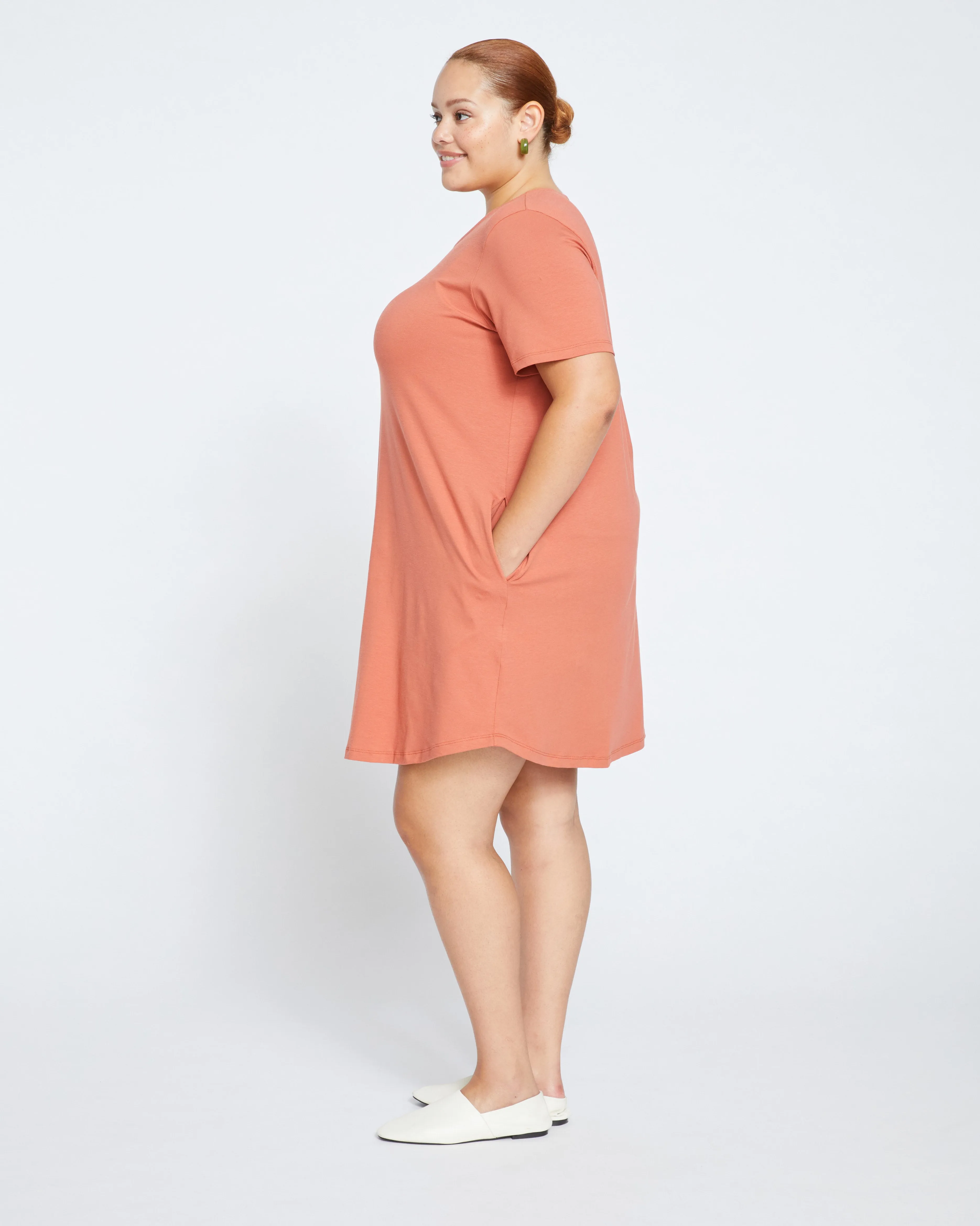 Halie T-Shirt Dress - Earthen Red sold by Universal Standard product image thumbnail 3