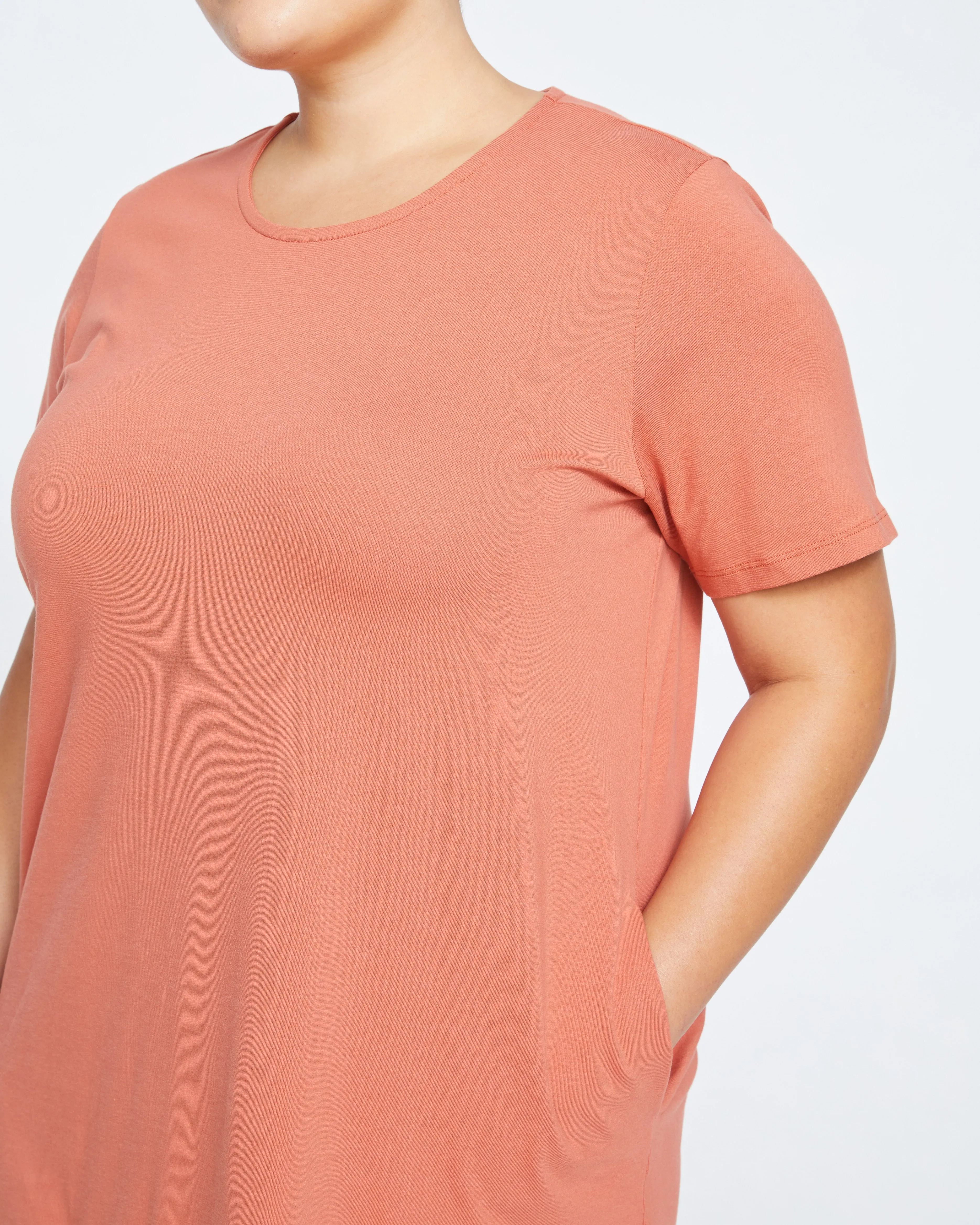 Halie T-Shirt Dress - Earthen Red sold by Universal Standard product image thumbnail 2