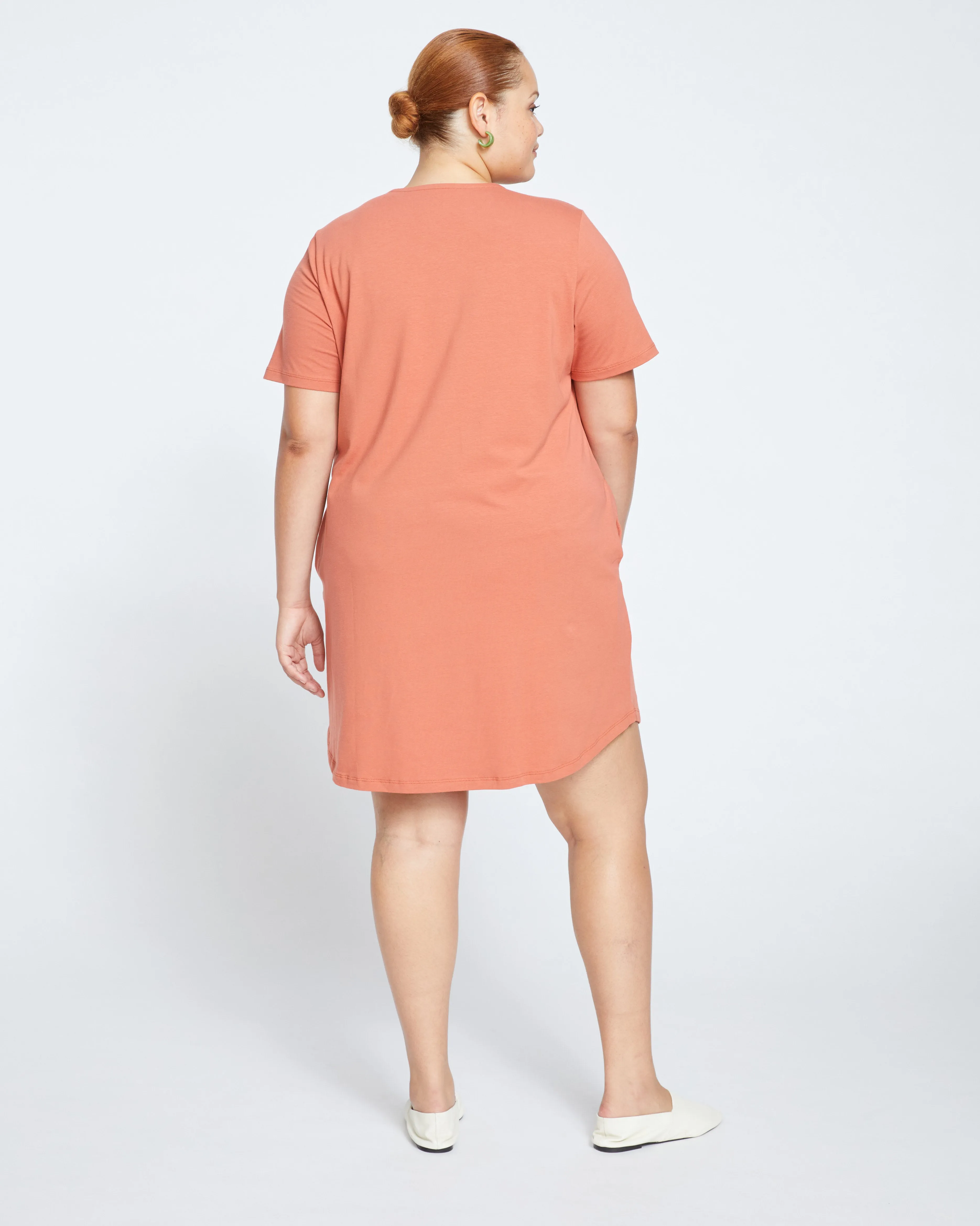 Halie T-Shirt Dress - Earthen Red sold by Universal Standard product image thumbnail 4