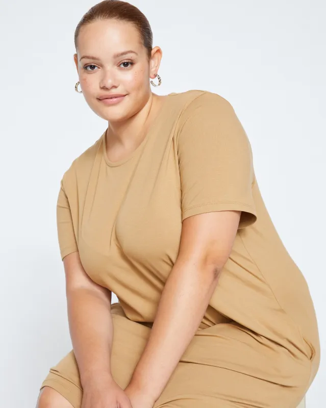 Halie T-Shirt Dress - Vintage Khaki sold by Universal Standard