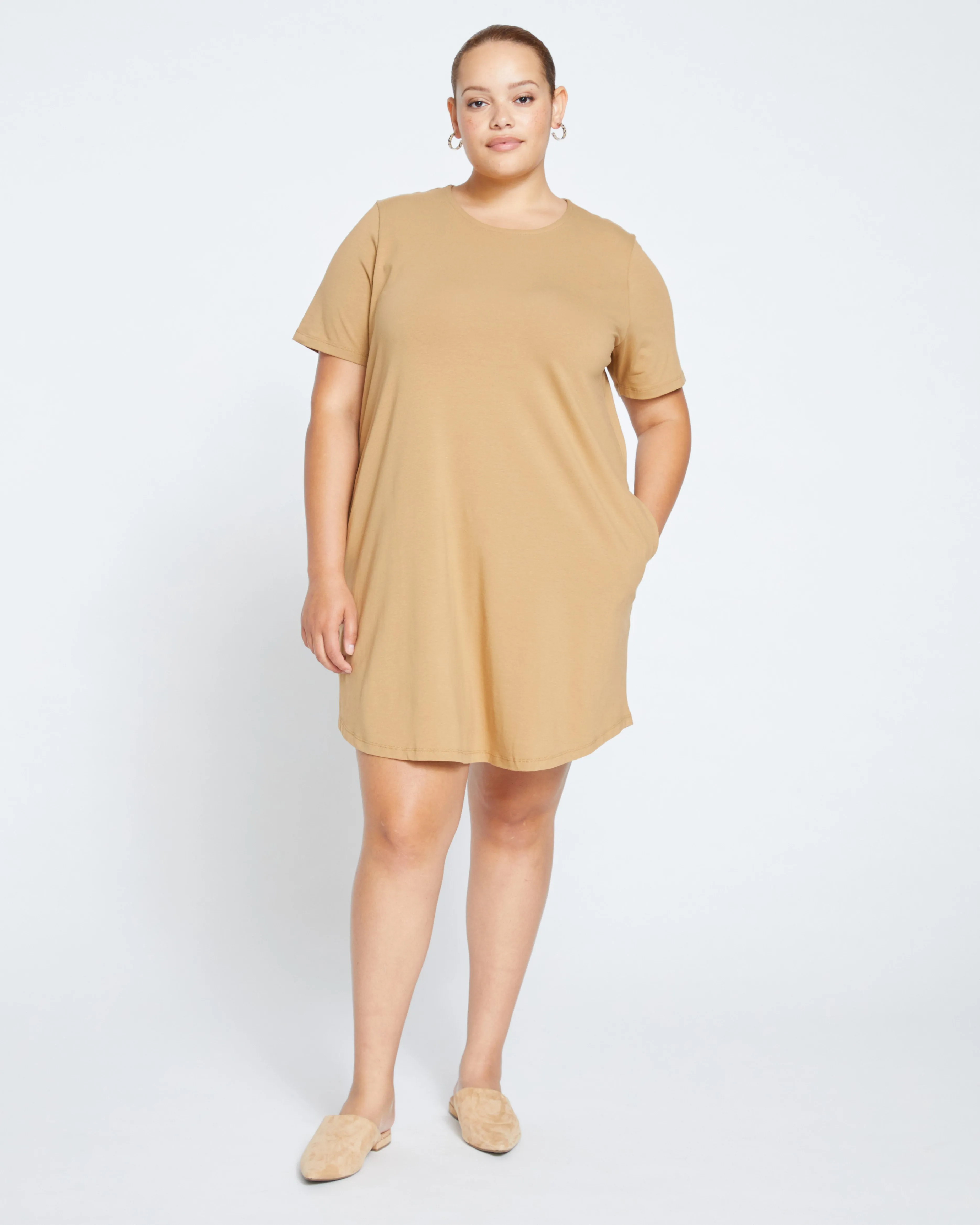 Halie T-Shirt Dress - Vintage Khaki sold by Universal Standard product image thumbnail 2