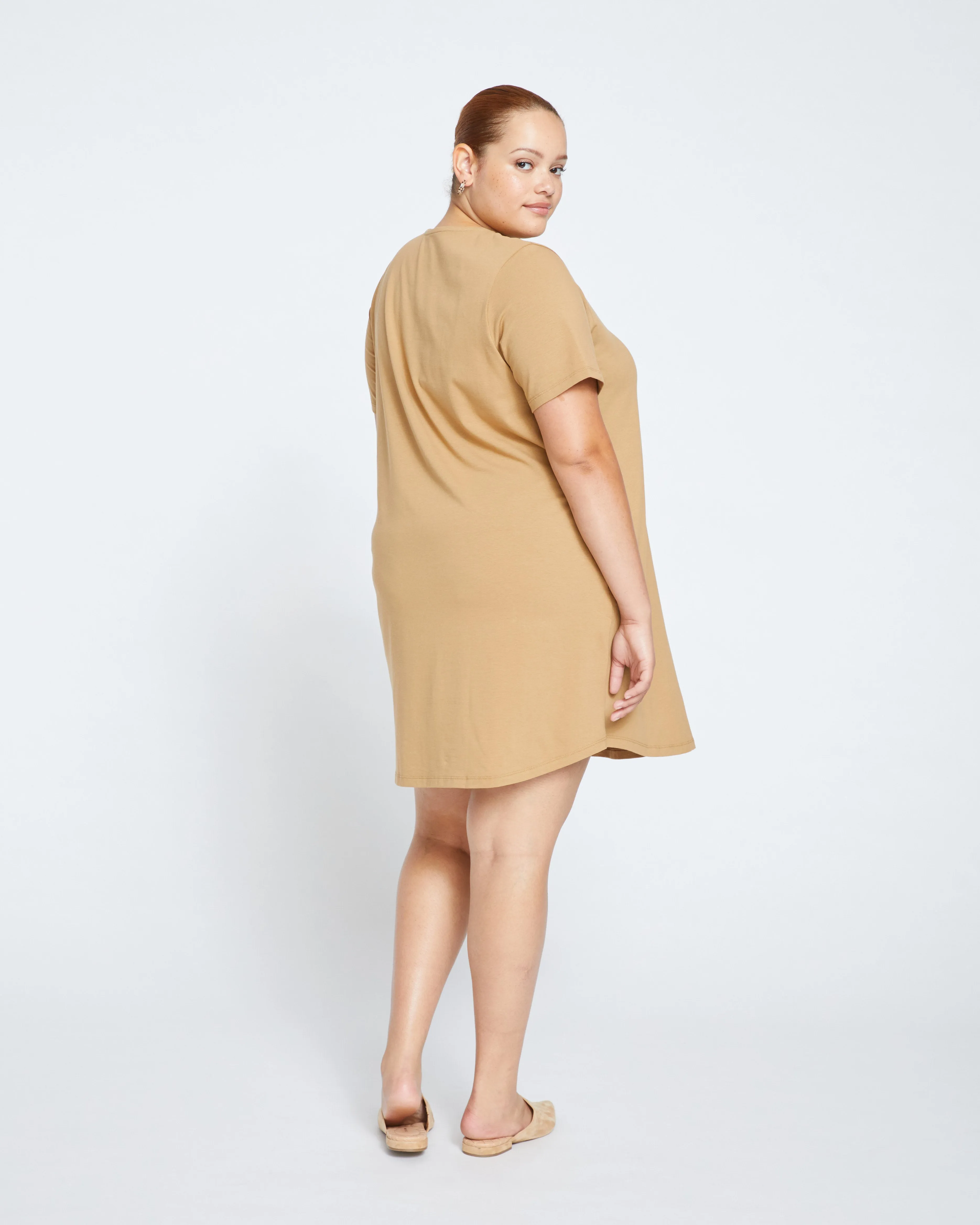 Halie T-Shirt Dress - Vintage Khaki sold by Universal Standard product image thumbnail 4