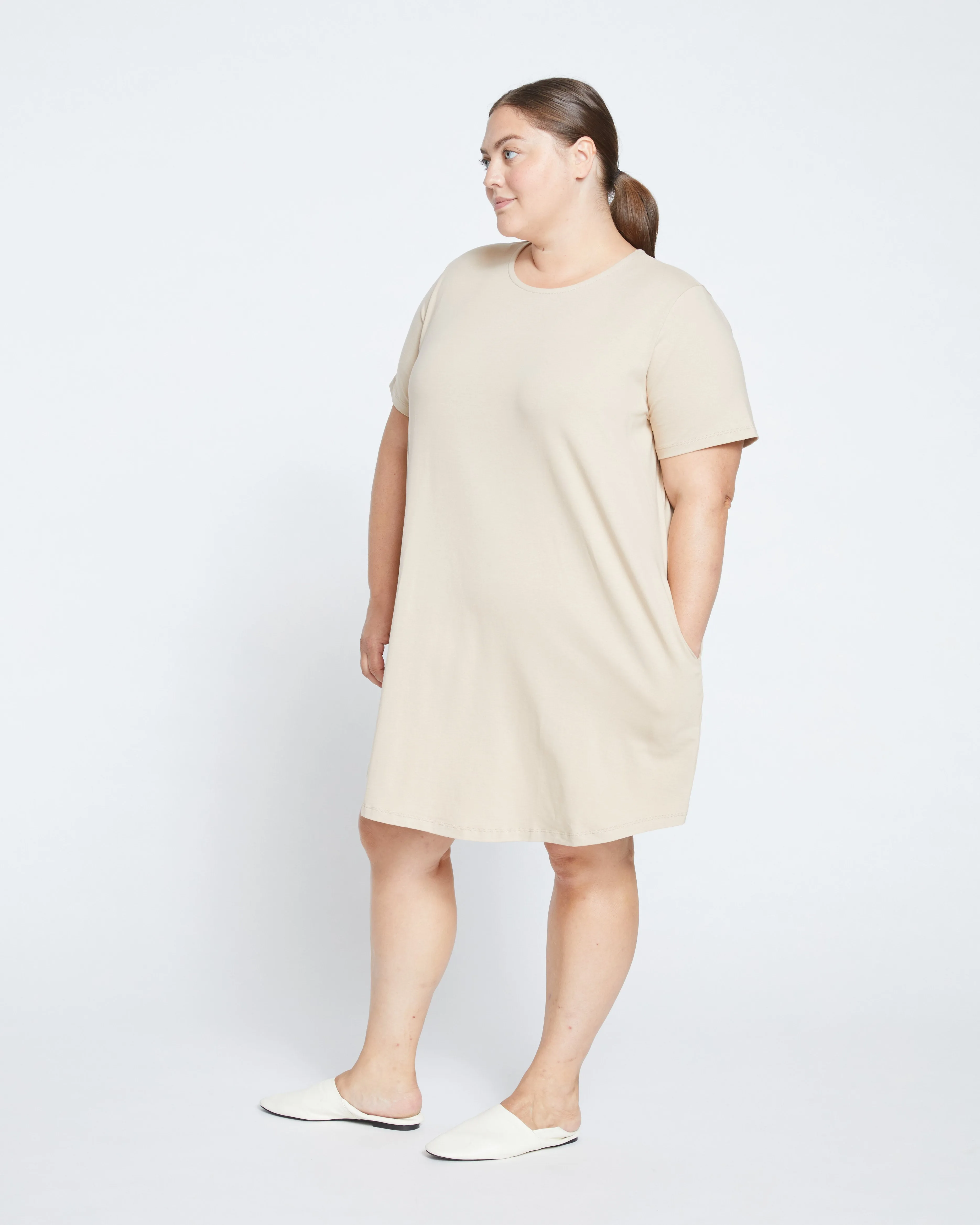 Halie T-Shirt Dress - Barley sold by Universal Standard product image thumbnail 3