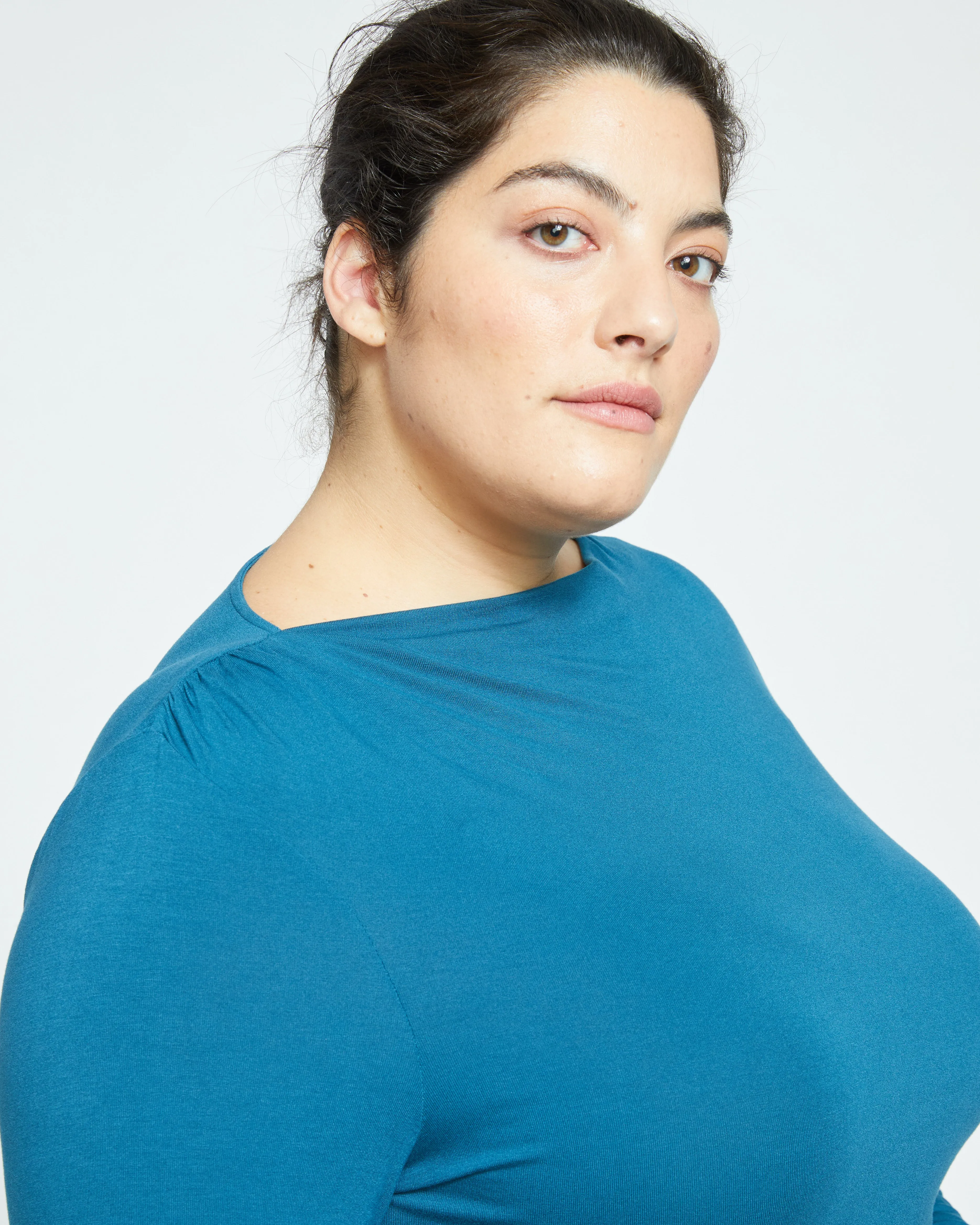 Louise Long Sleeve Liquid Jersey Top - Midnight Rain sold by Universal Standard product image thumbnail 2