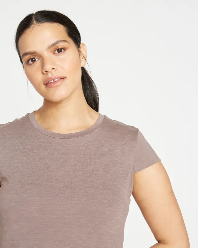 AirKnit All Day Tee - Nutmeg made by Universal Standard