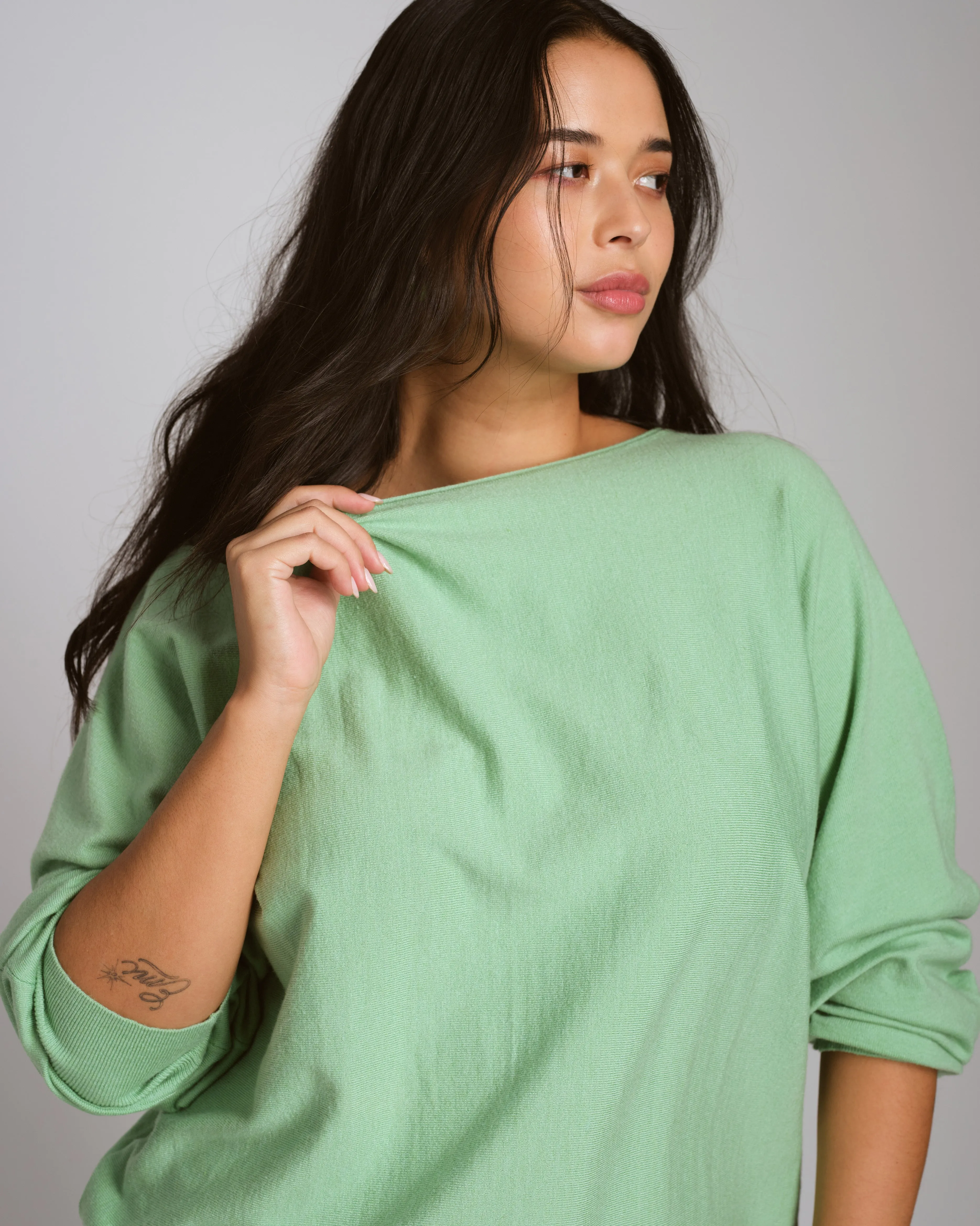 Better-Than-Cashmere Dolman Sweater - Fresh Green sold by Universal Standard product image thumbnail 2