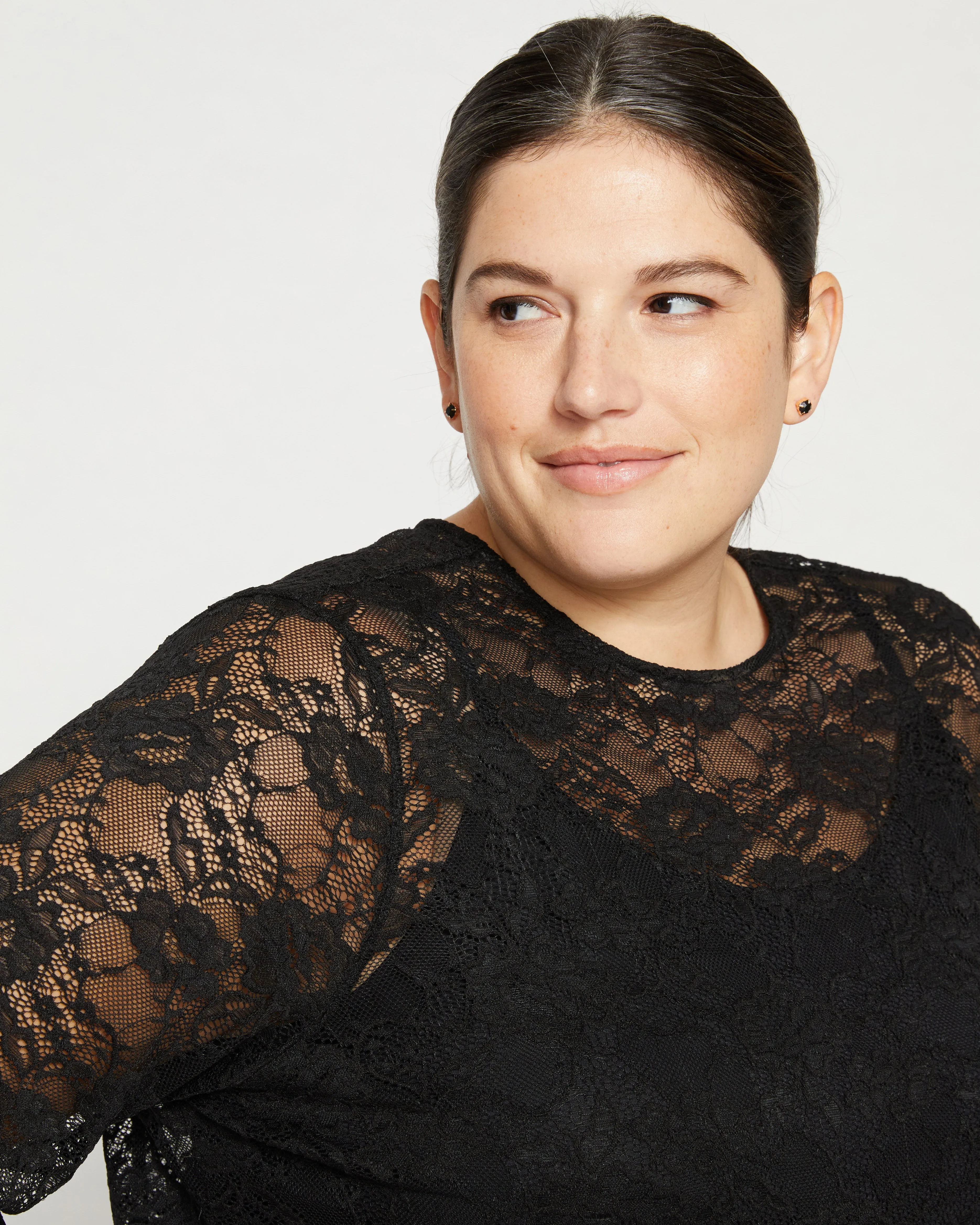 Thames Lace Top - Black sold by Universal Standard product image thumbnail 2