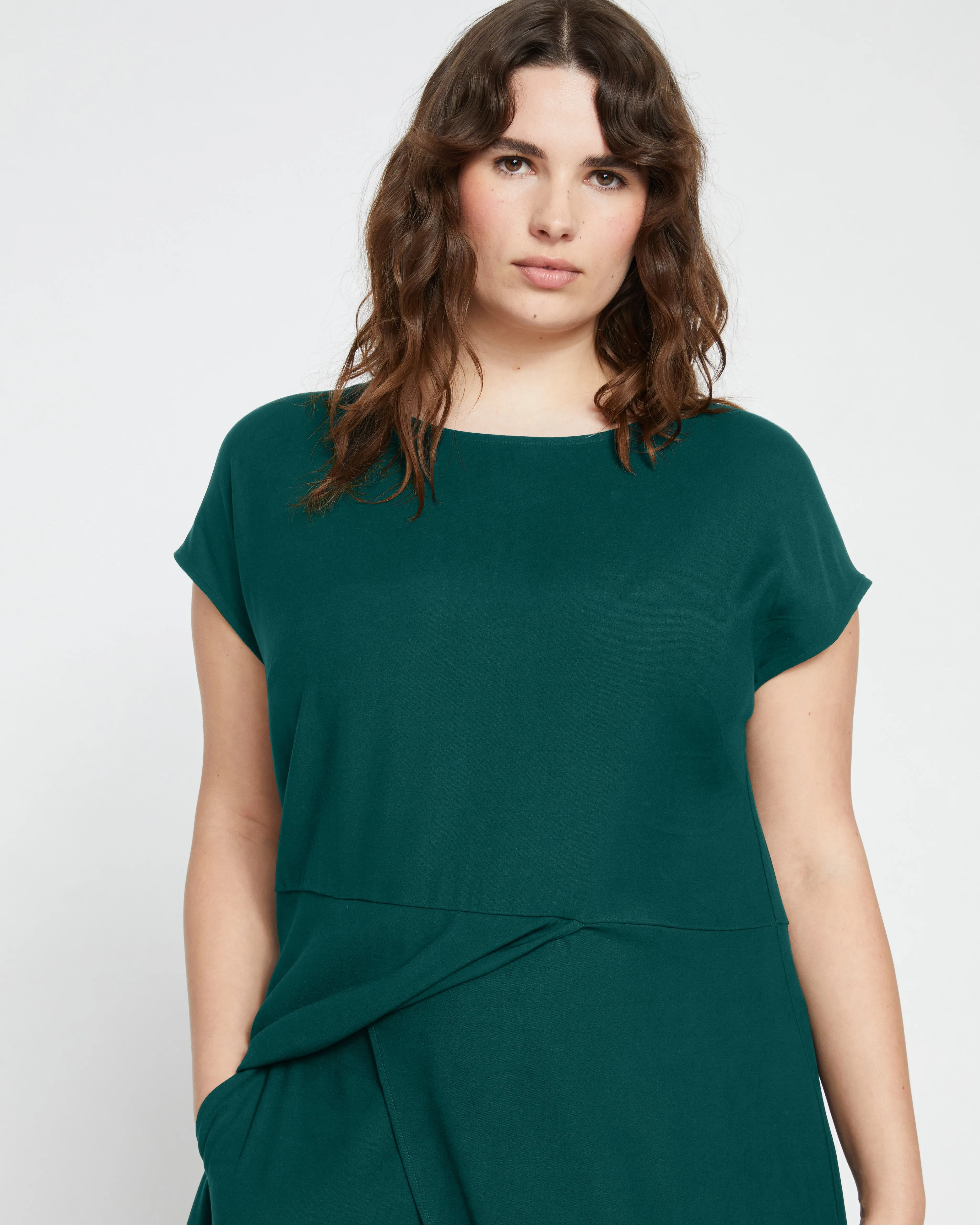 Adda Double Luxe Tunic - Forest Green sold by Universal Standard product image thumbnail 2