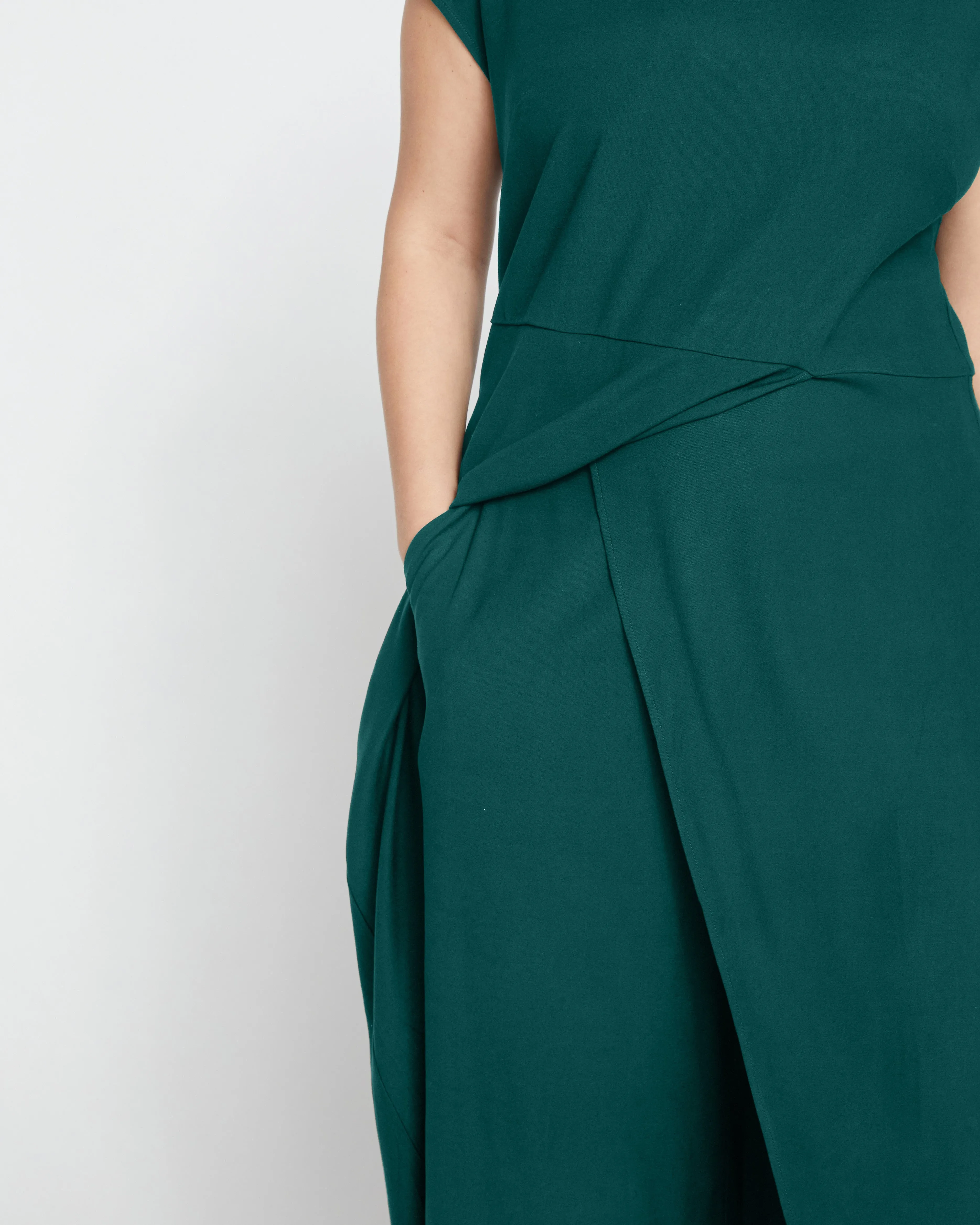Elvo Double Luxe Culottes - Forest Green sold by Universal Standard product image thumbnail 2