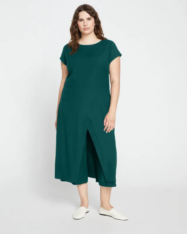 Elvo Double Luxe Culottes - Forest Green sold by Universal Standard