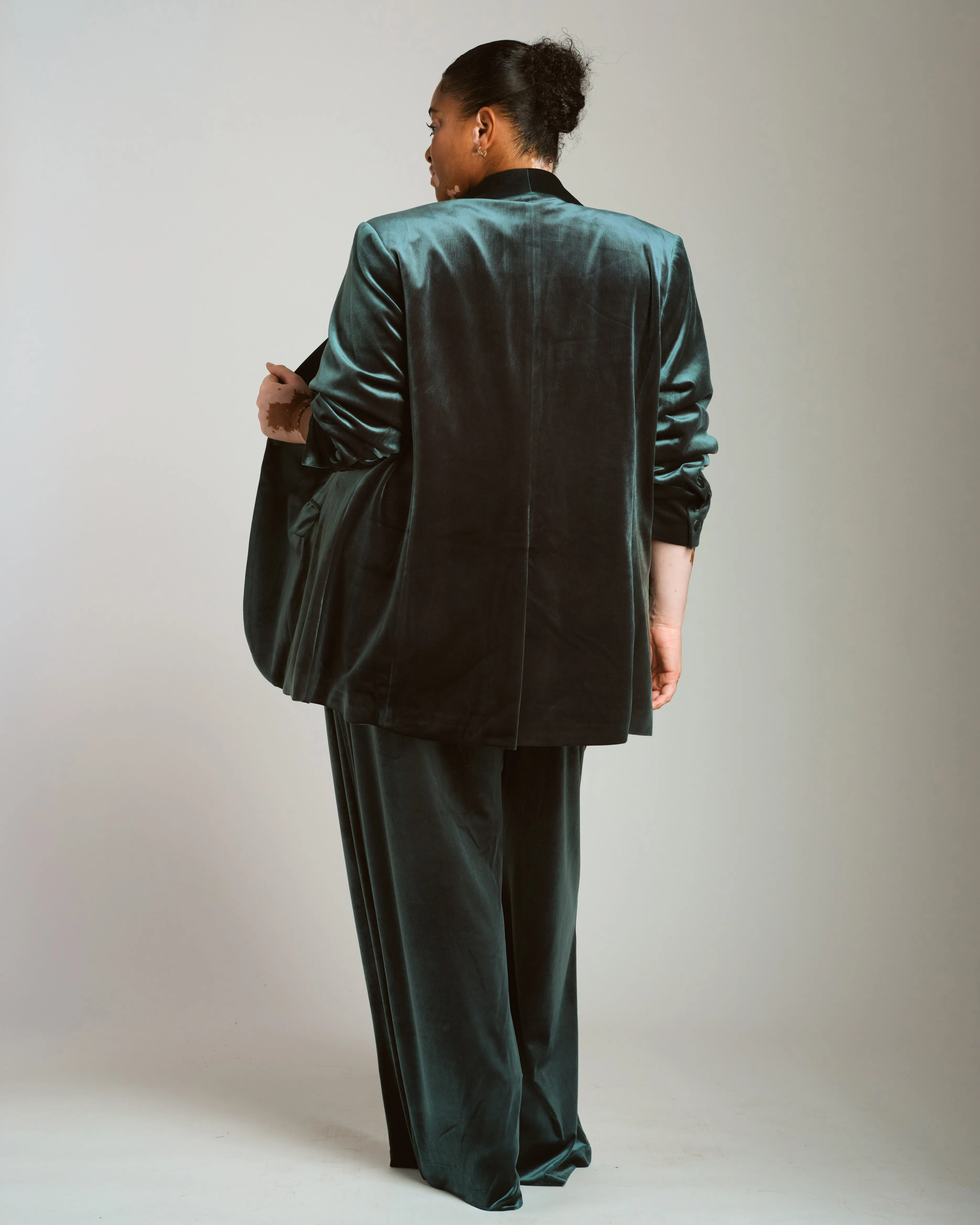 Luxe Velvet Blazer - Forest Green sold by Universal Standard product image thumbnail 4