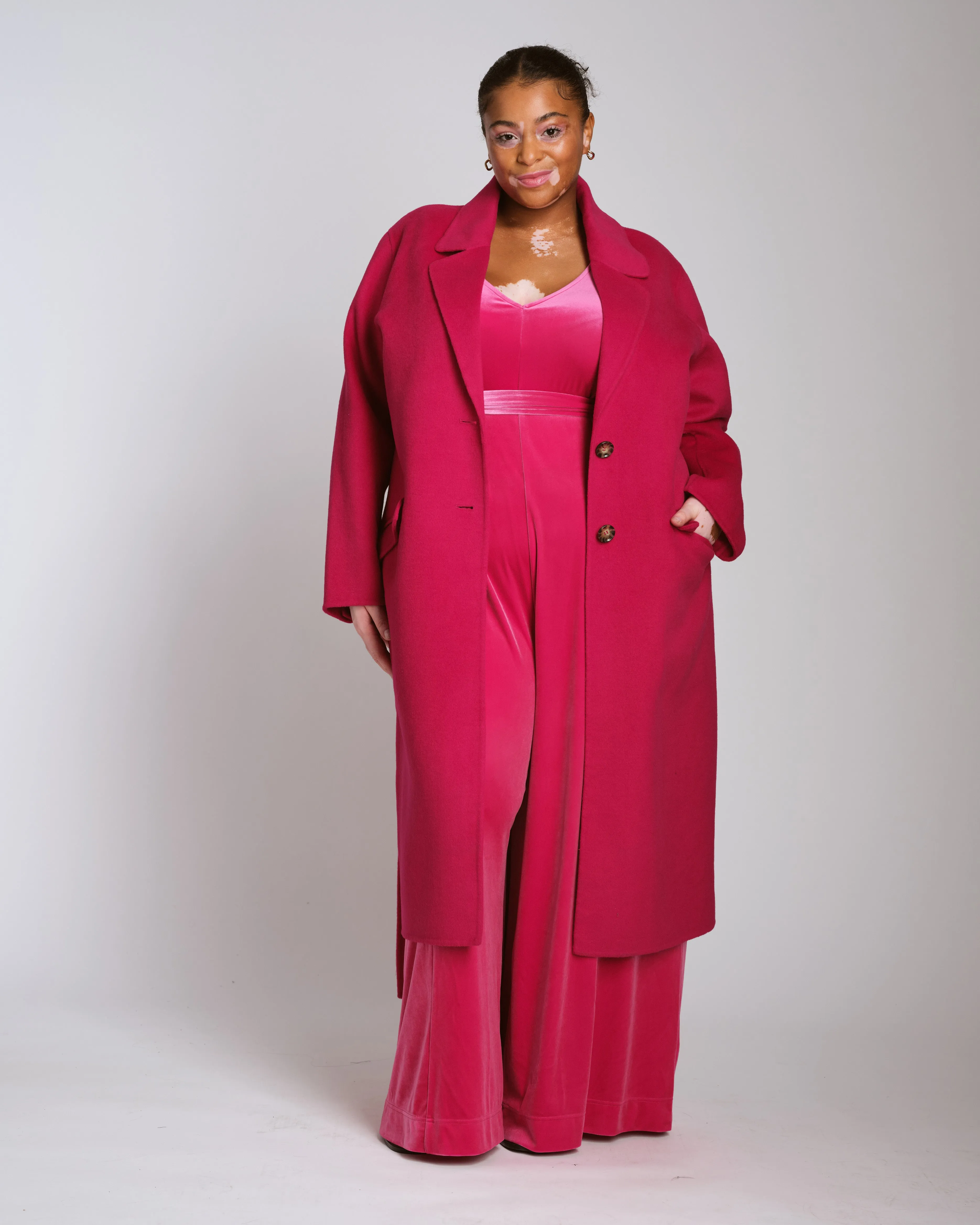 Midnight Velvet Jumpsuit - Cerise sold by Universal Standard