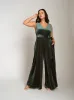 Midnight Velvet Jumpsuit - Forest Green sold by Universal Standard