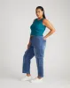 Jordan x US Everywhere Cargo Jeans - Western Blue Wash sold by Universal Standard