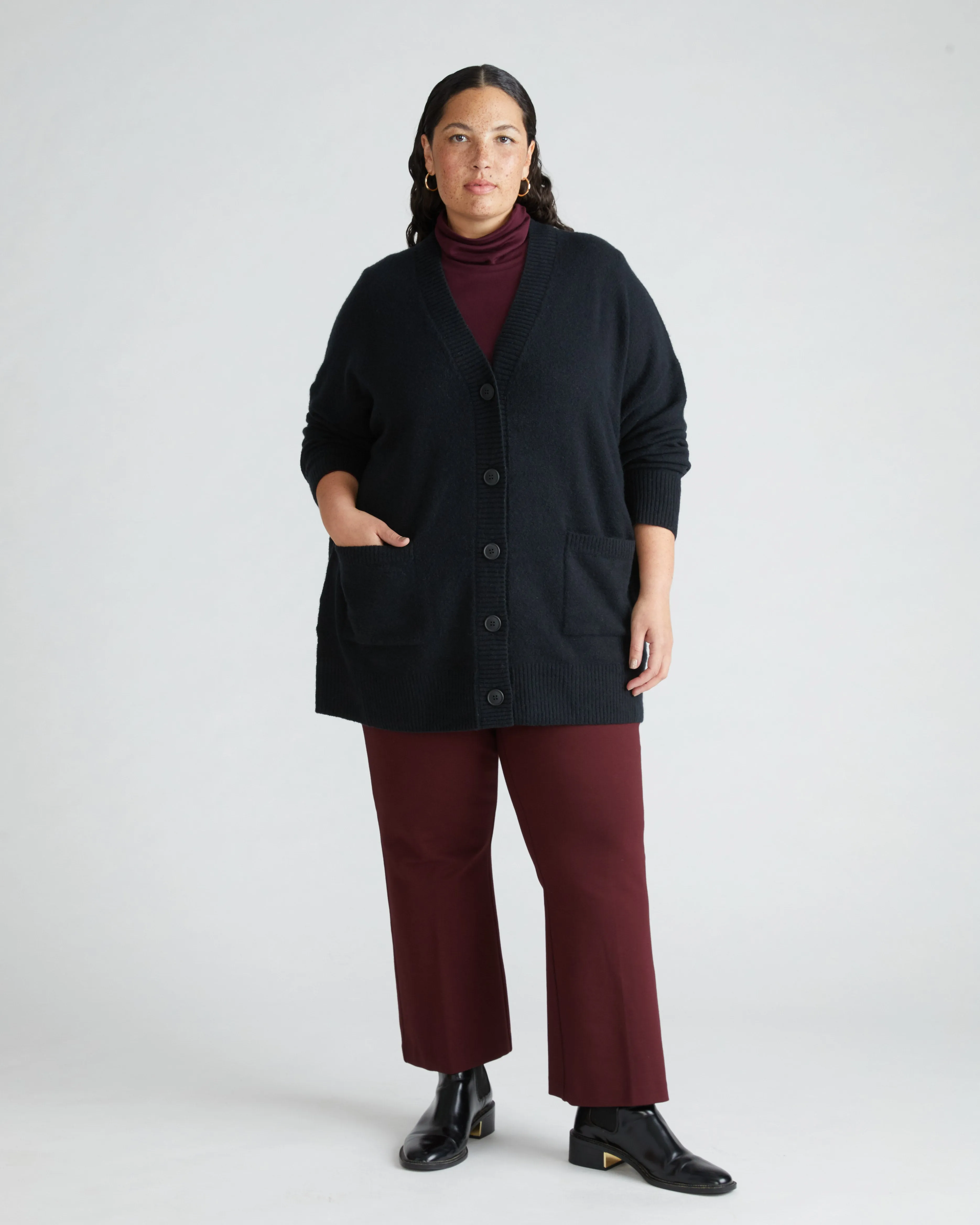 Margot Eco Alpaca Cardigan - Black sold by Universal Standard product image thumbnail 2