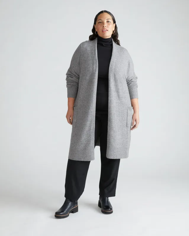 Eli Eco Alpaca Duster - Perfect Grey sold by Universal Standard