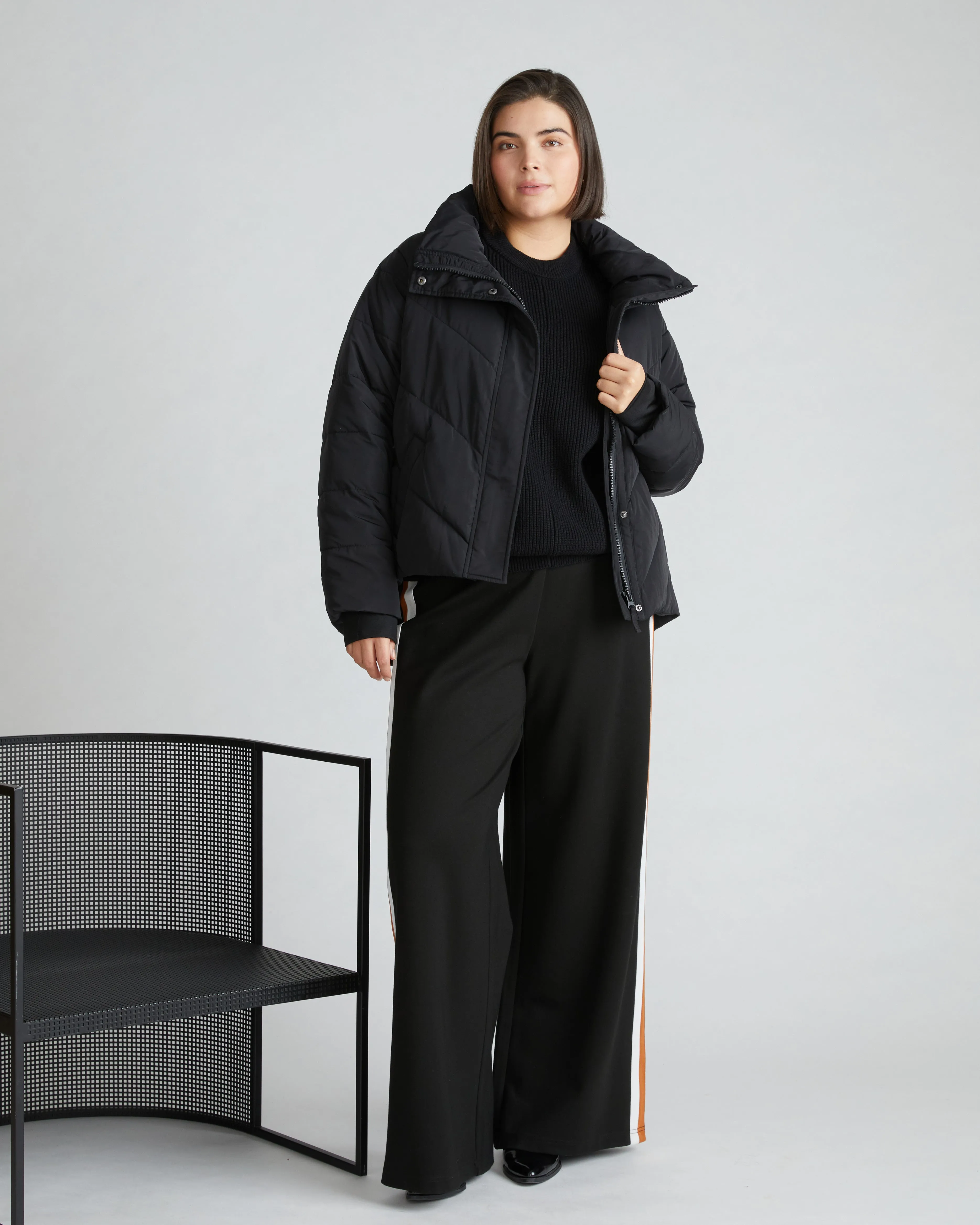 Pisco Puffer - Black sold by Universal Standard