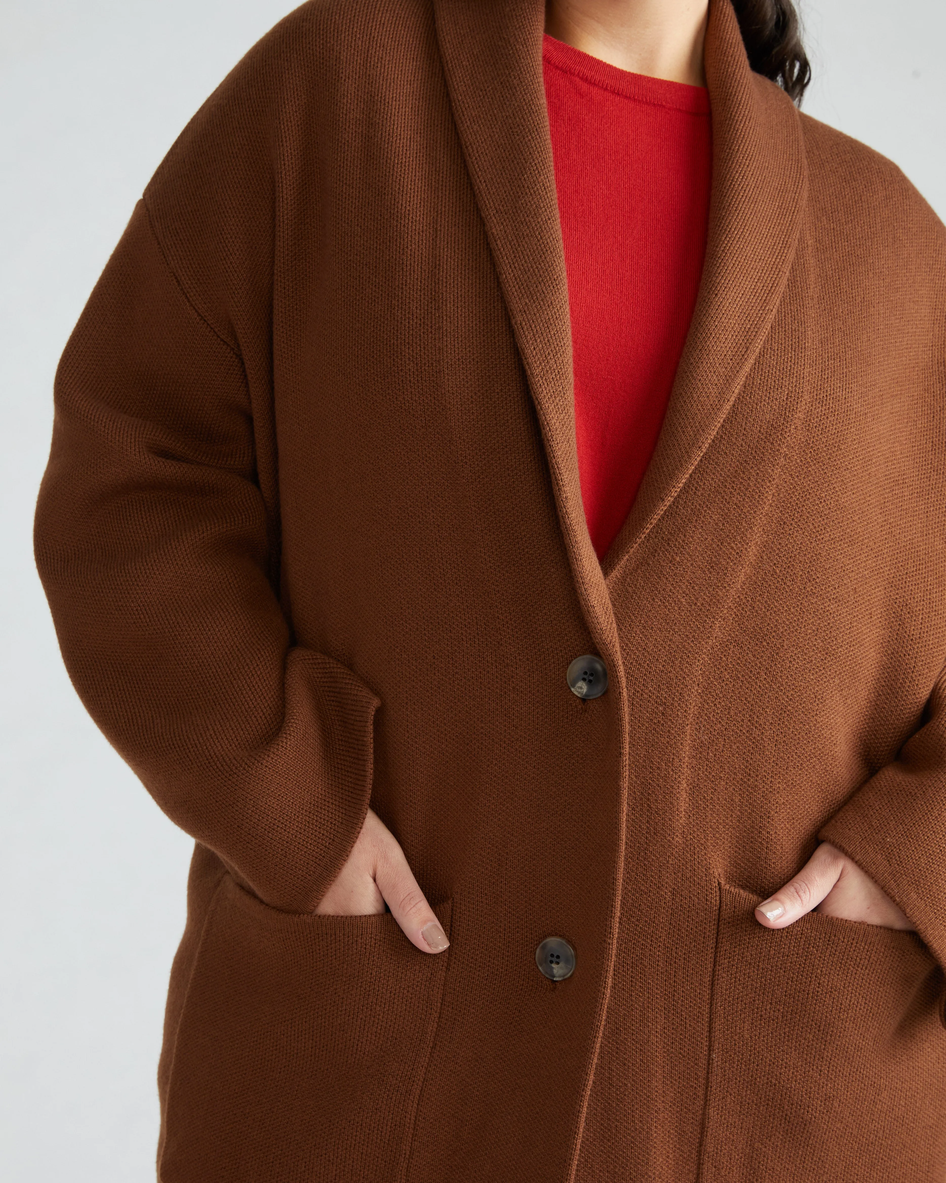 Sylvia Sweater Coat - Foie Gras sold by Universal Standard product image thumbnail 2