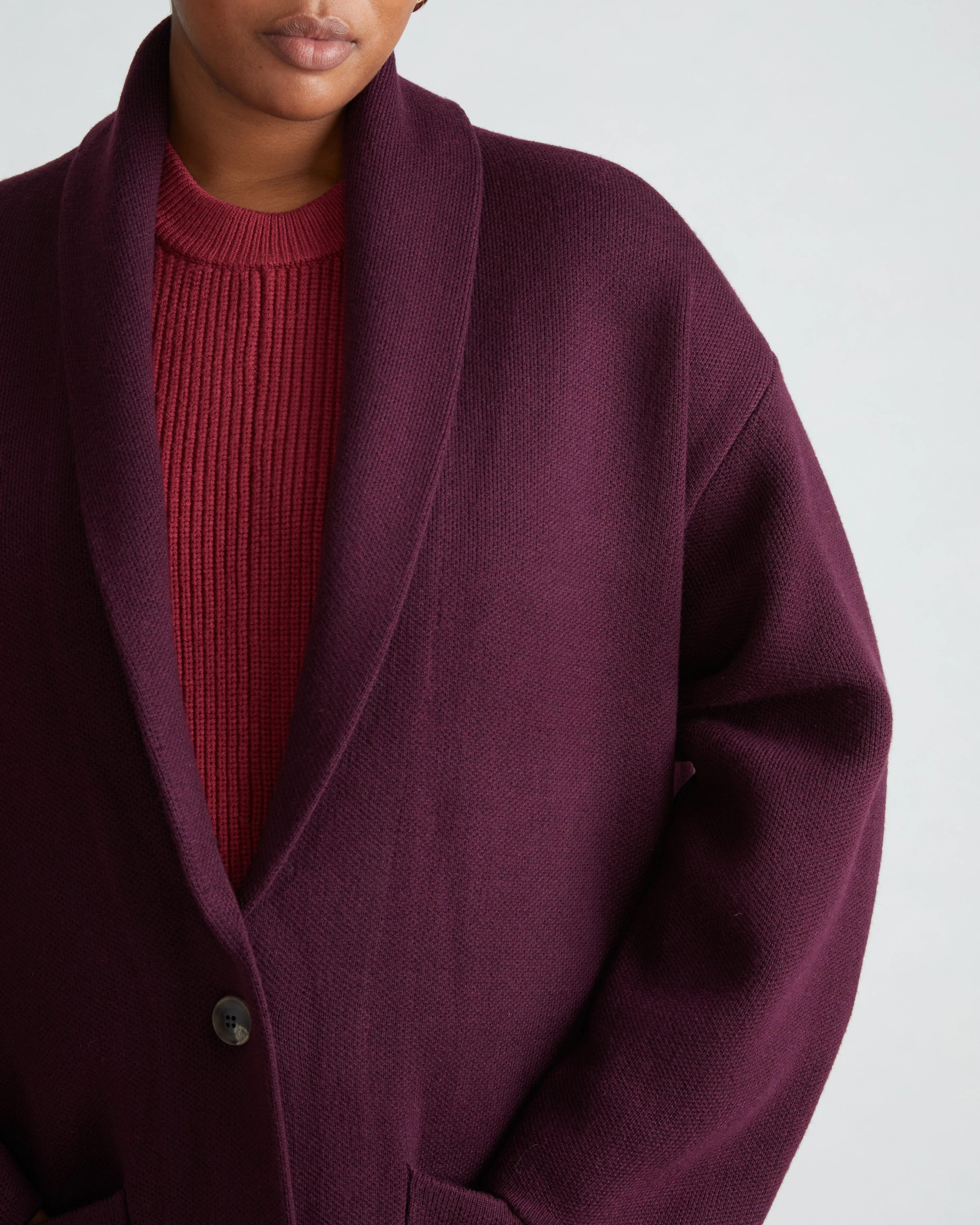 Sylvia Sweater Coat - Acai sold by Universal Standard product image thumbnail 3