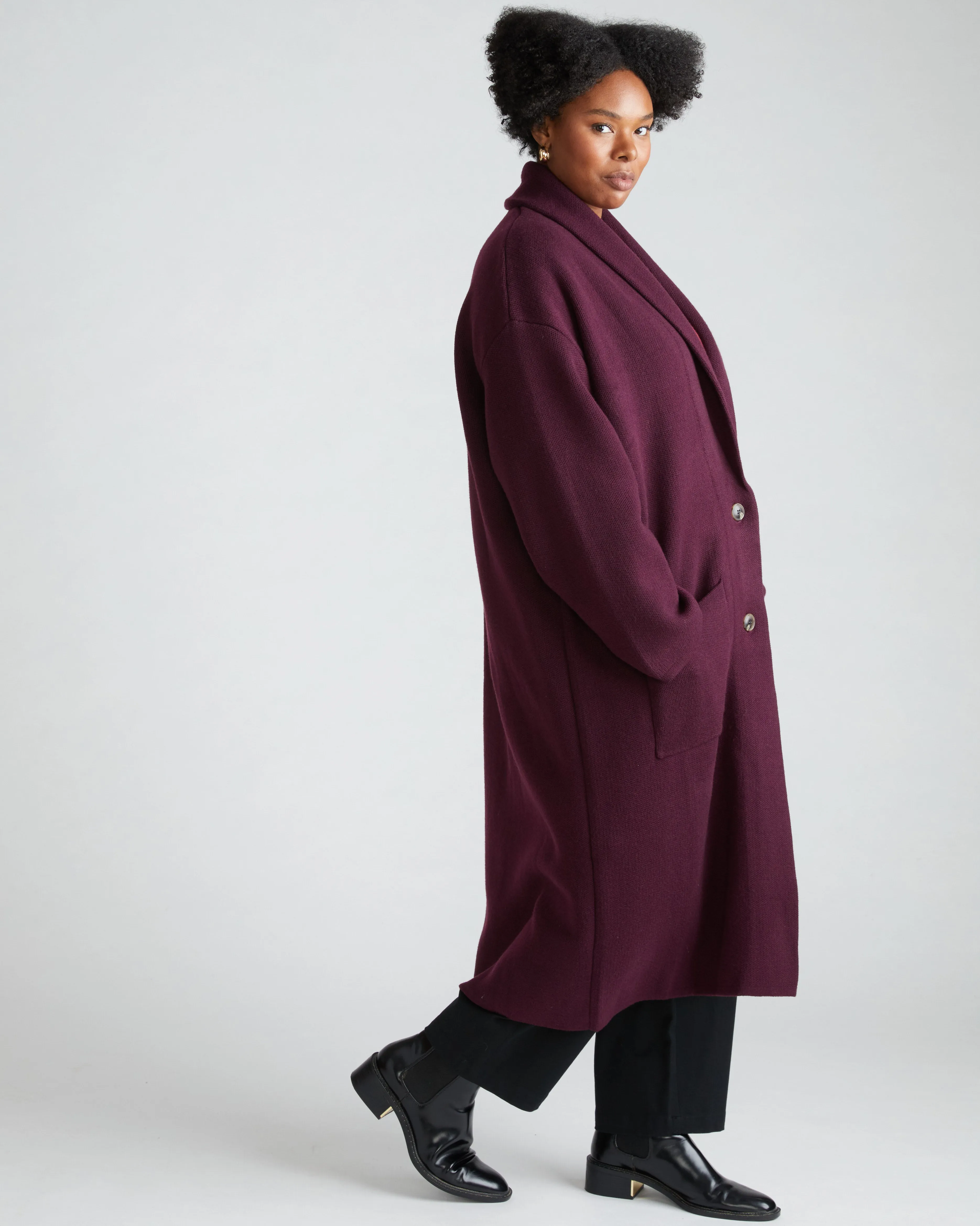 Sylvia Sweater Coat - Acai sold by Universal Standard product image thumbnail 2