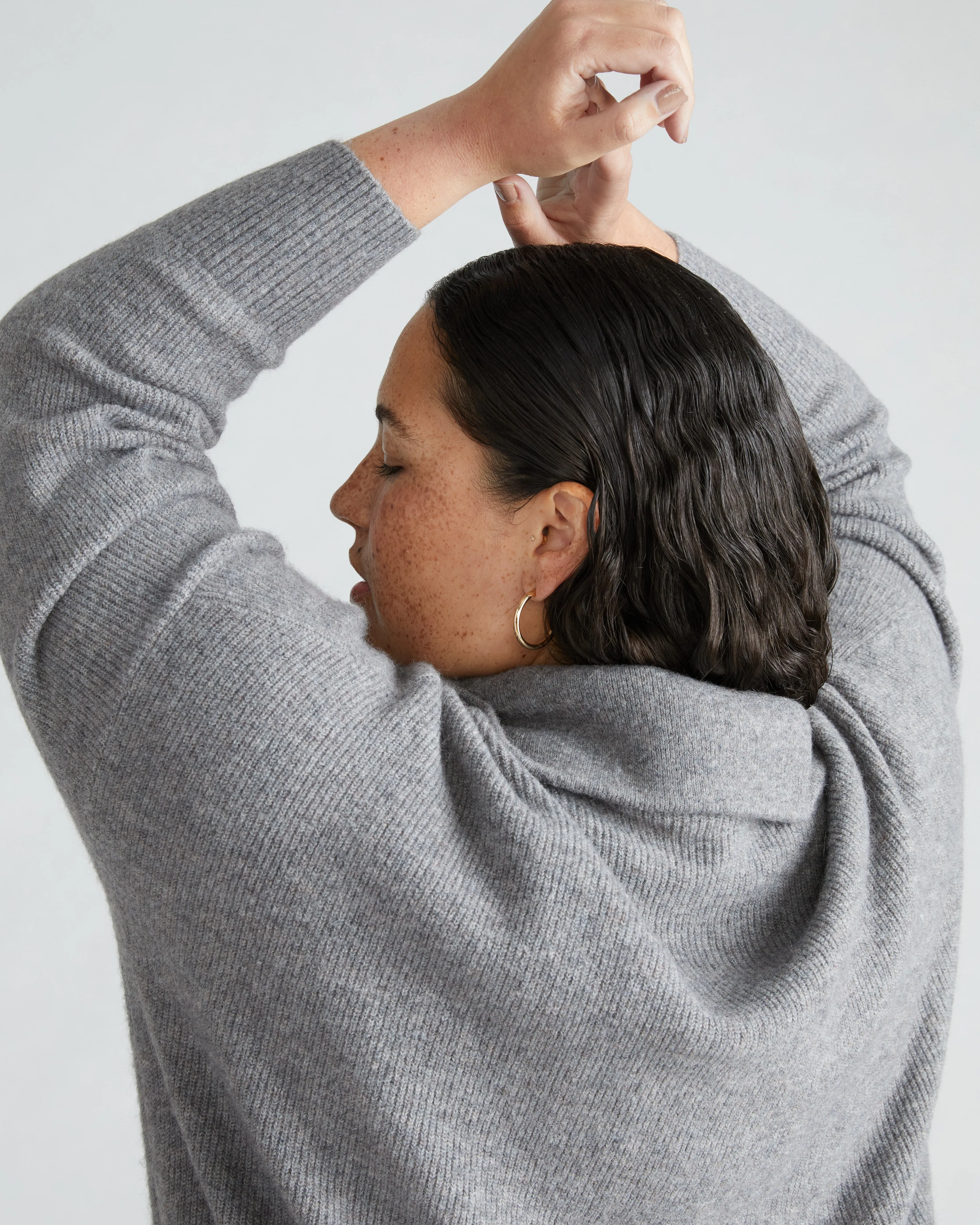 Half Zip Eco Blanket Sweater - Perfect Grey sold by Universal Standard product image thumbnail 4