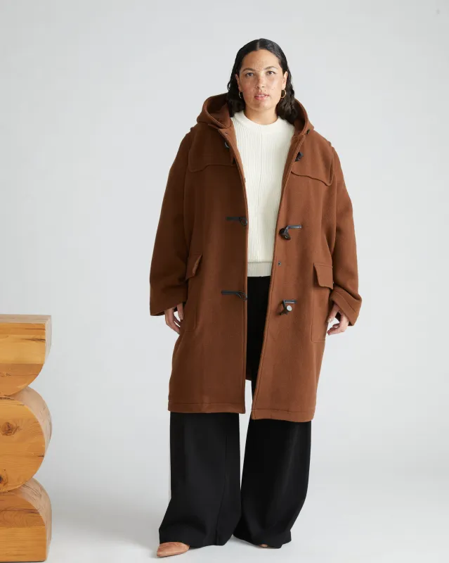 Highlands Duffle Coat - Grizzly sold by Universal Standard