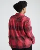 Maine Stretch Flannel Shirt - Cranberry Plaid sold by Universal Standard
