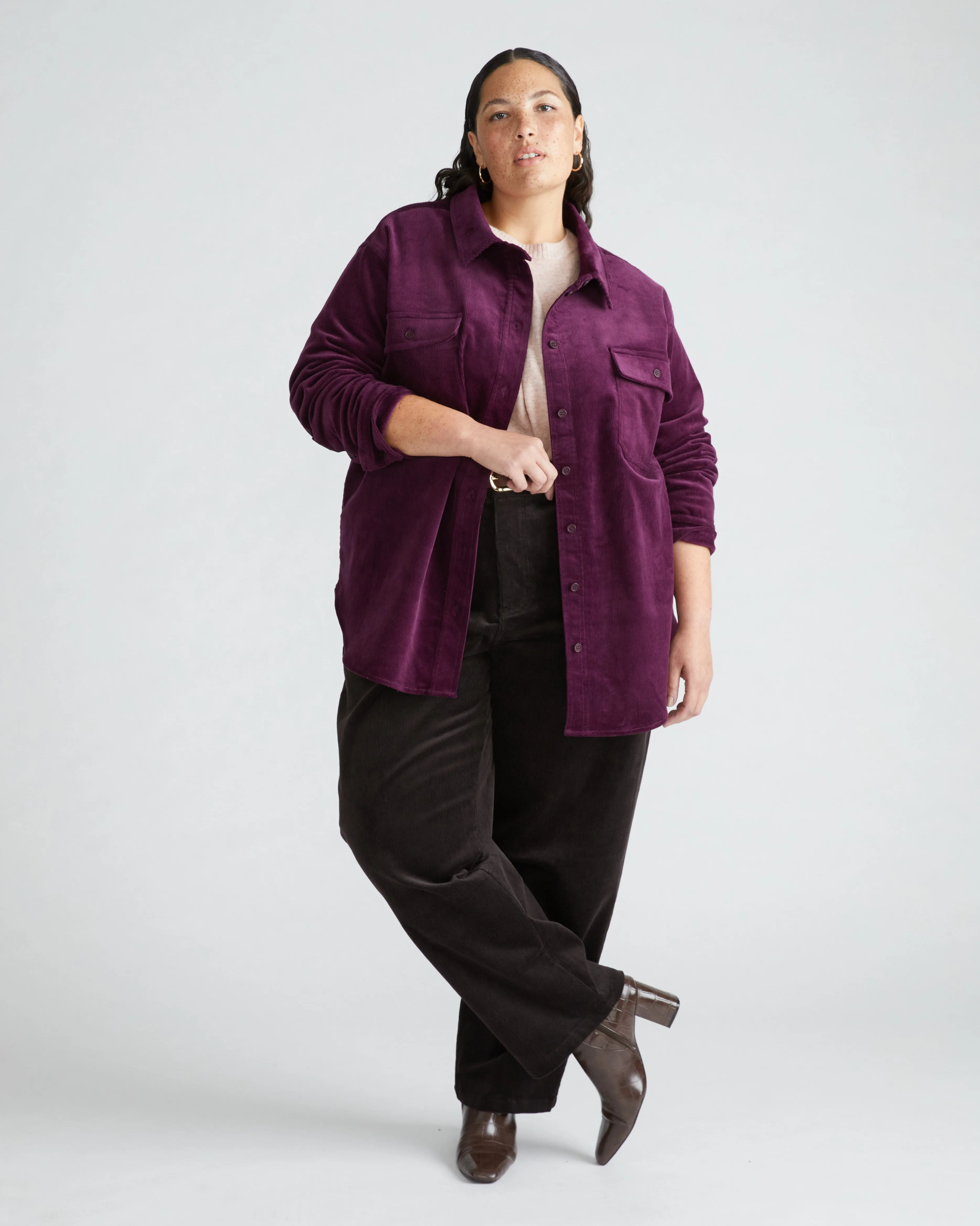 Corduroy Greenwich Jacket - Gamay sold by Universal Standard product image thumbnail 2