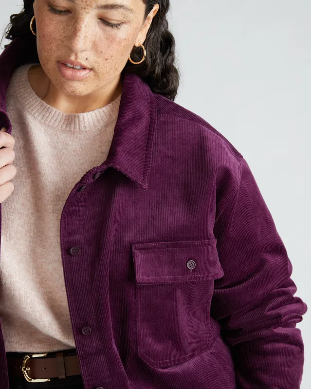 Corduroy Greenwich Jacket - Gamay sold by Universal Standard