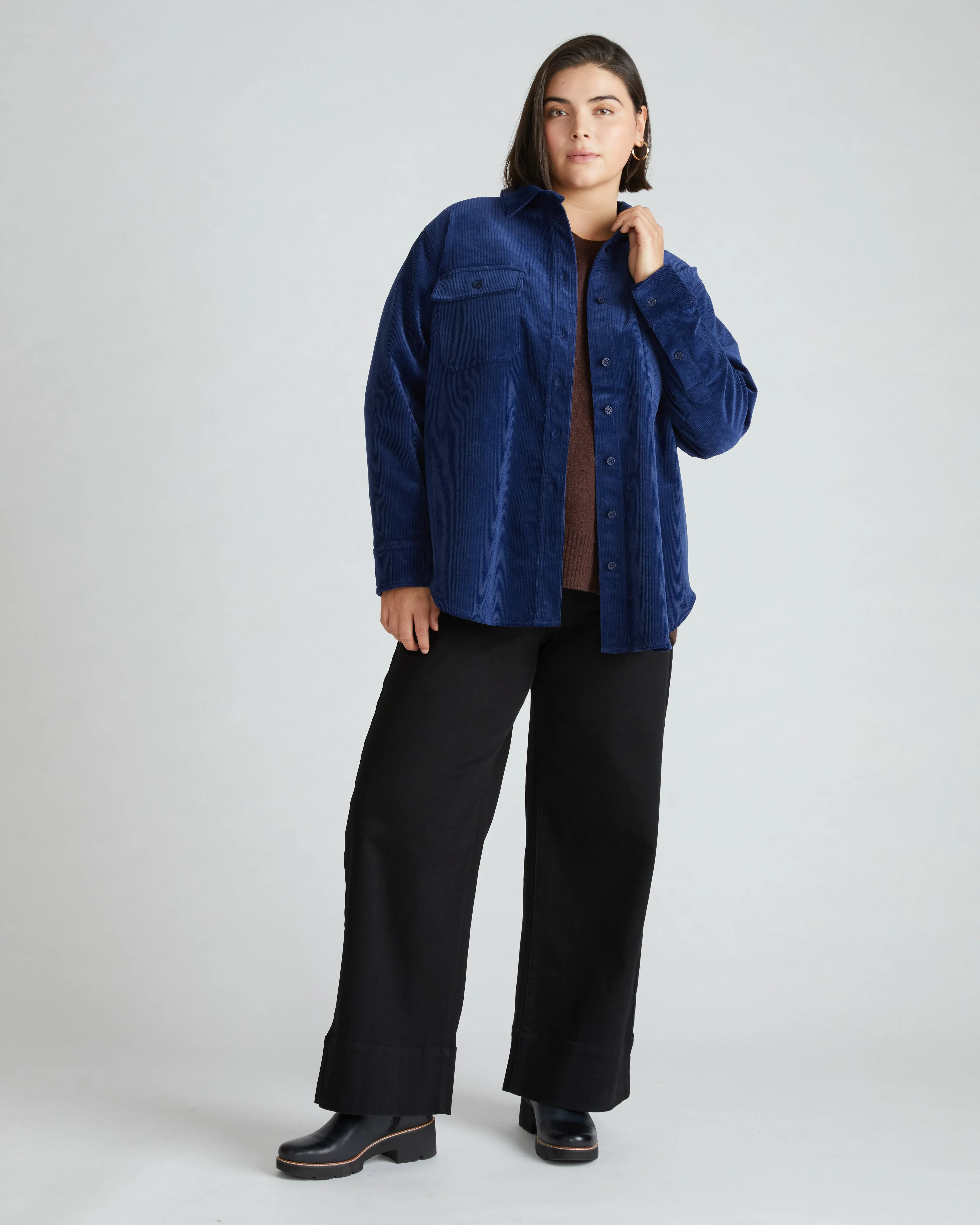 Corduroy Greenwich Jacket - Cenote sold by Universal Standard product image thumbnail 2