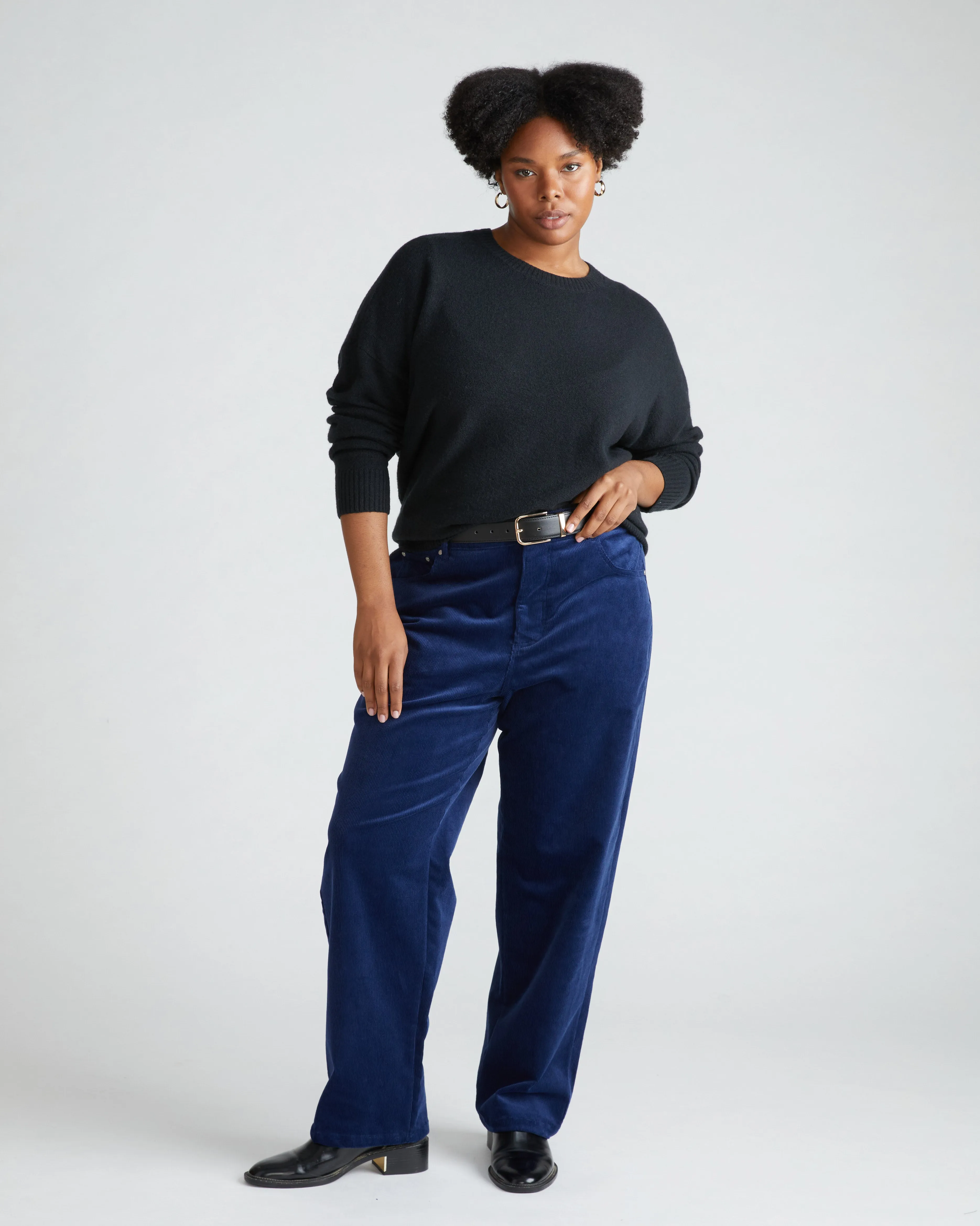Cassidy High Rise Straight Corduroy Pants - Cenote sold by Universal Standard product image thumbnail 3