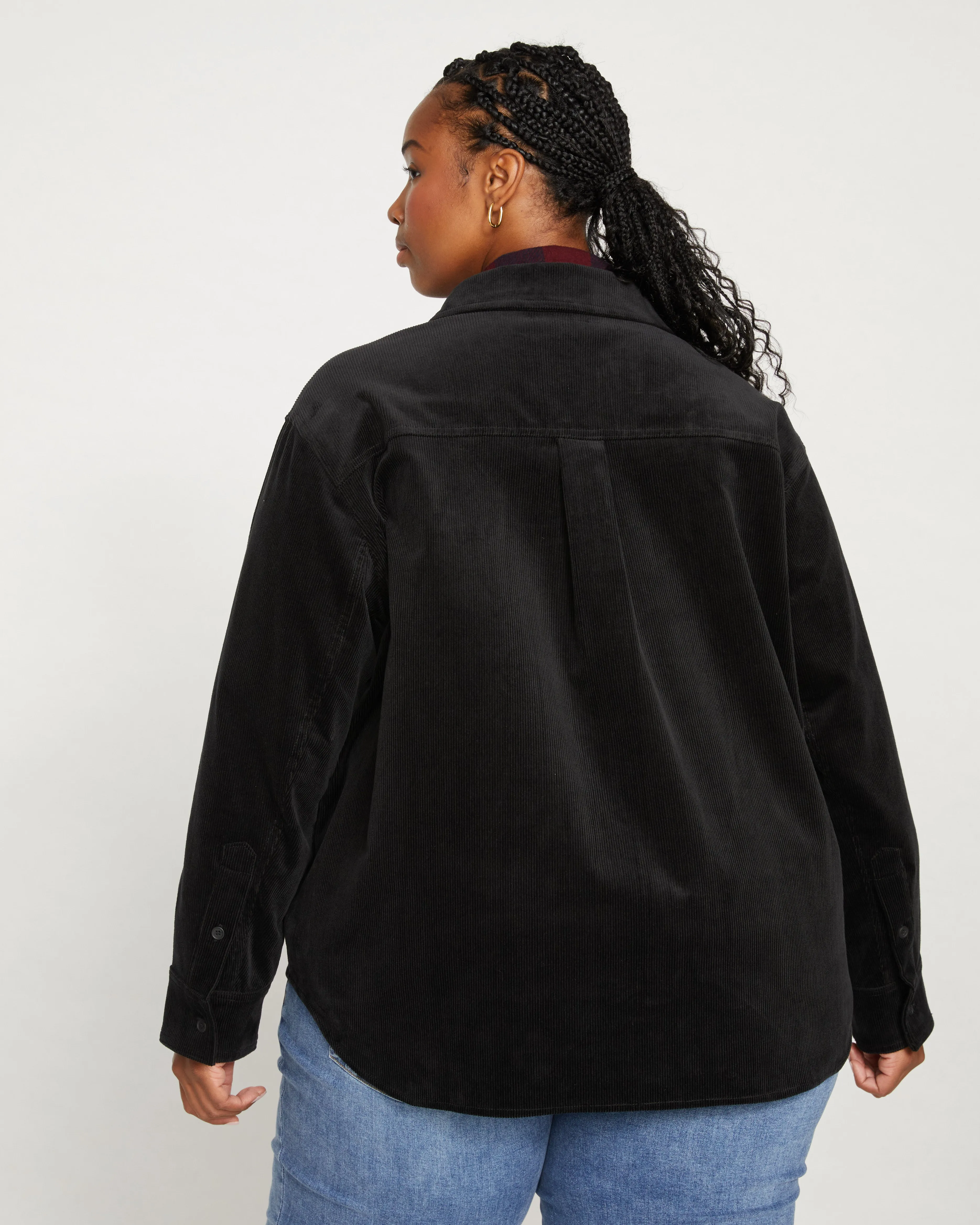 Corduroy Greenwich Jacket - Black sold by Universal Standard product image thumbnail 4