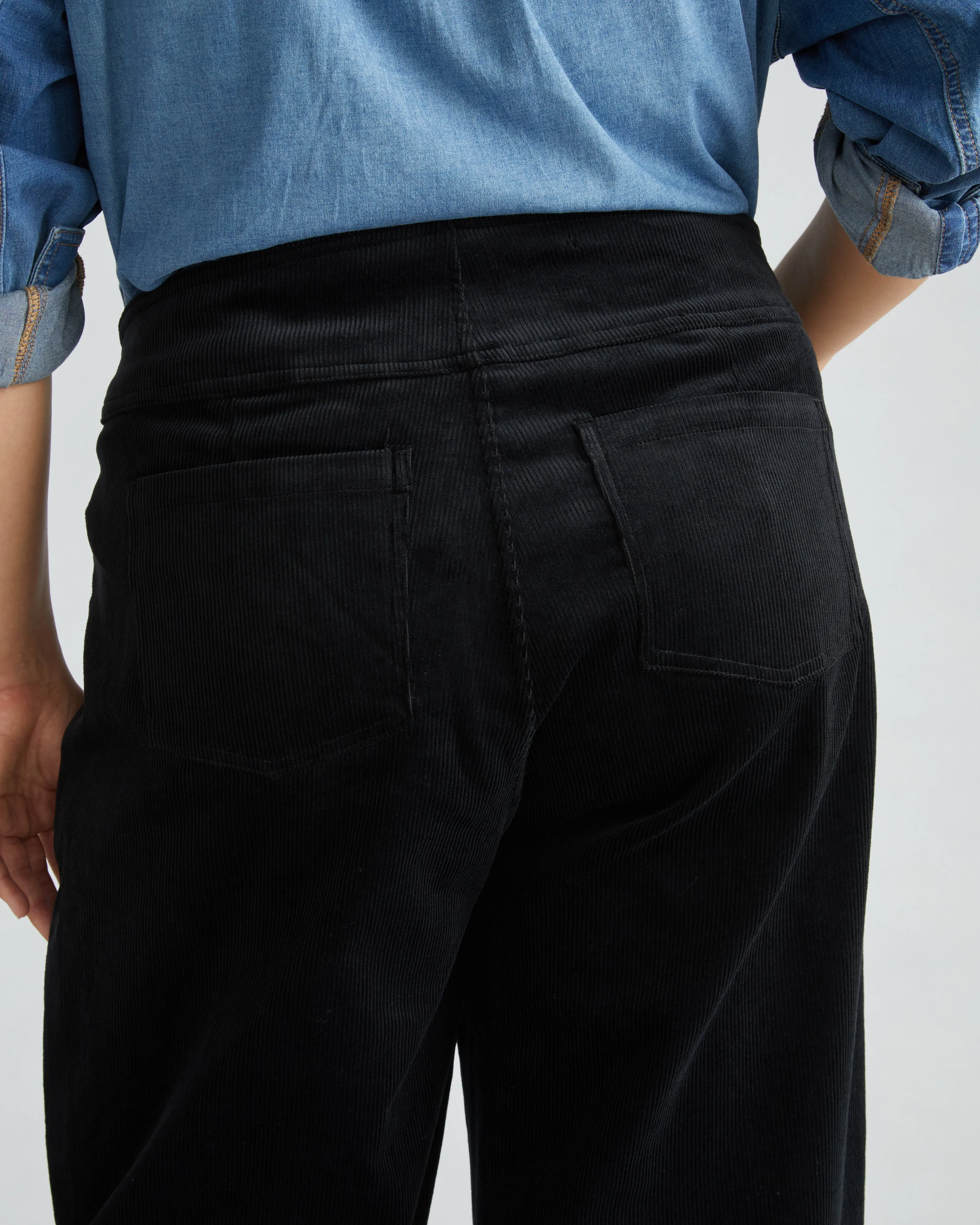 Charlie High Rise Sailor Cords - Black sold by Universal Standard product image thumbnail 3