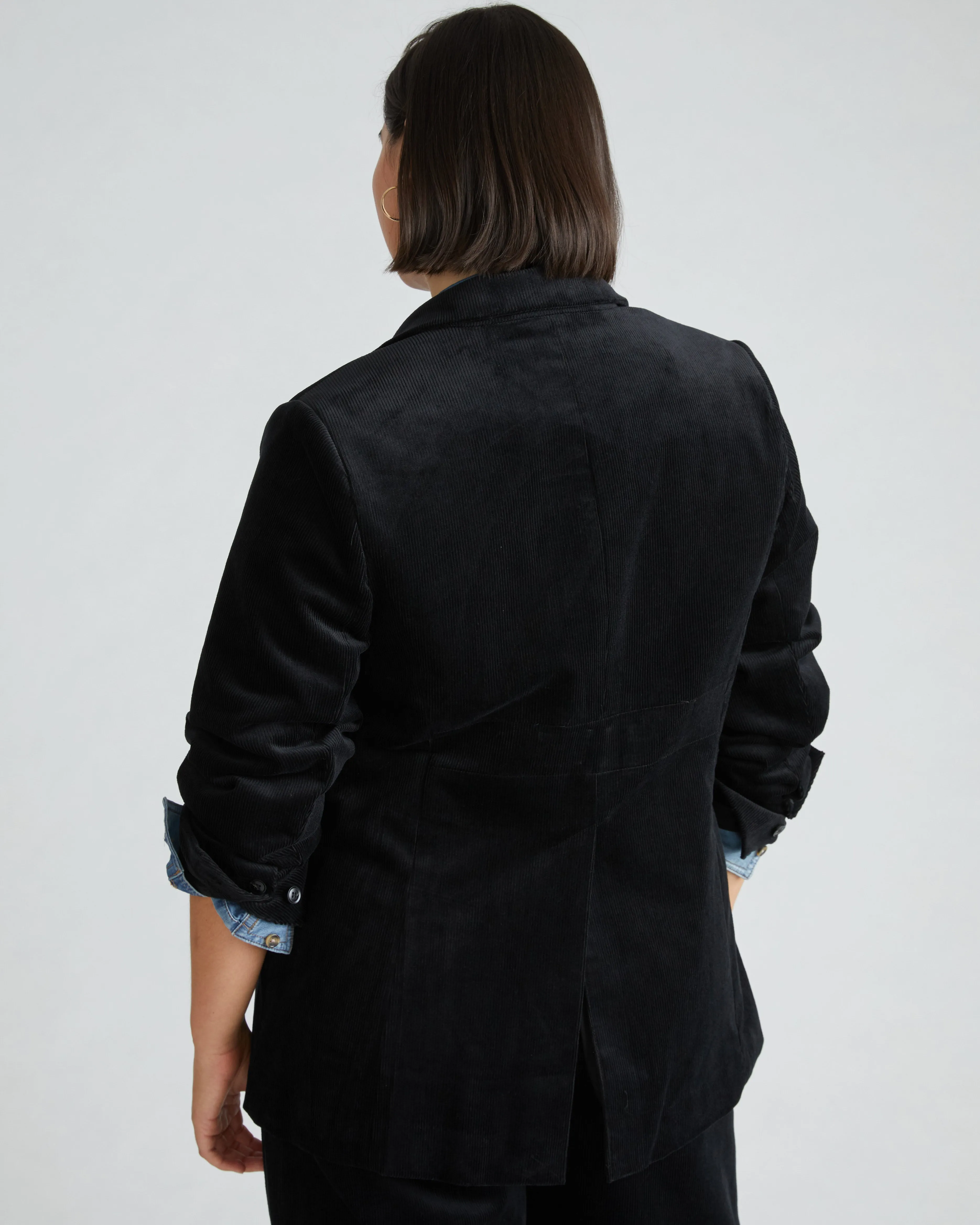 Davis Corduroy Blazer - Black sold by Universal Standard product image thumbnail 2