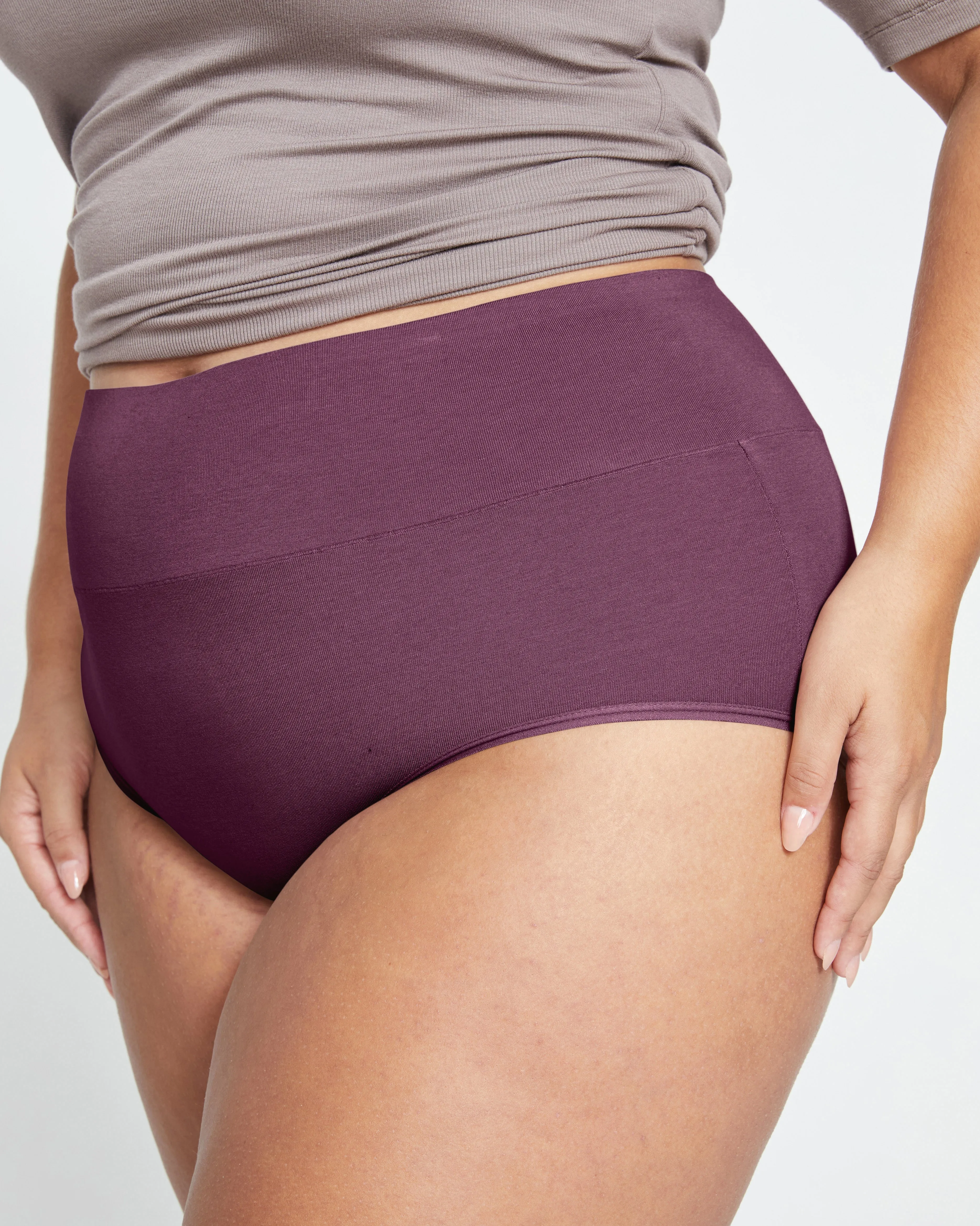 UltimateS Full Coverage High Rise Brief - Acai sold by Universal Standard product image thumbnail 2