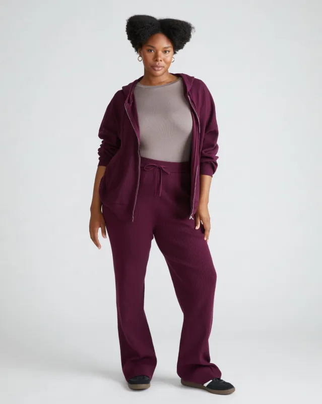 Knitted Mila Lounge Pants - Acai sold by Universal Standard