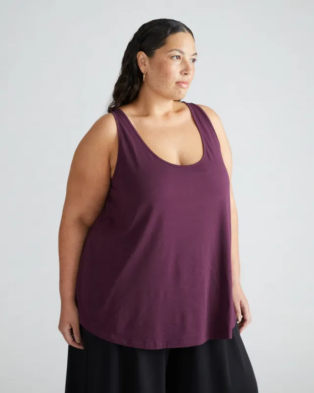 Trisha Lounge Tank - Acai sold by Universal Standard
