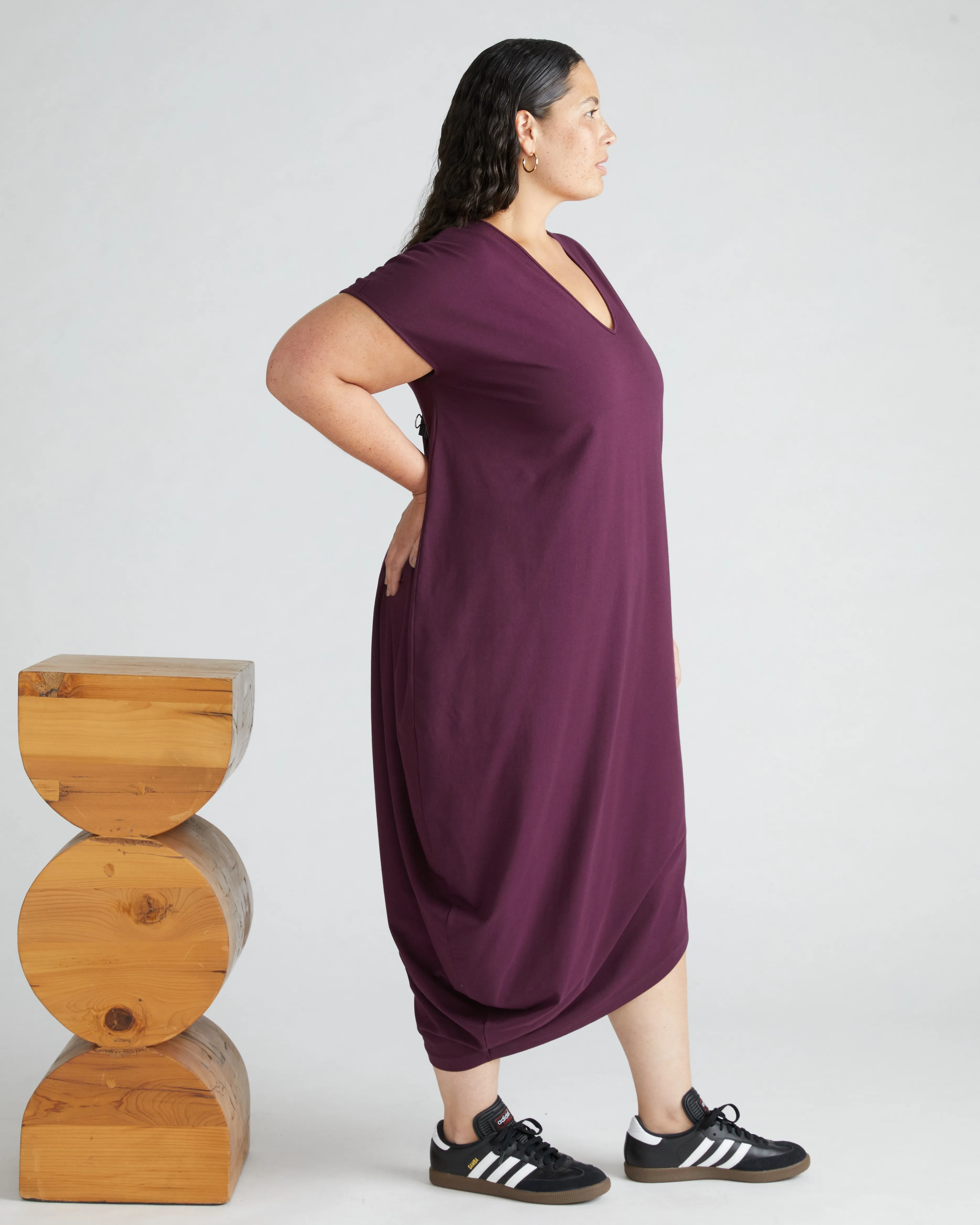Iconic Geneva V-Neck Dress - Acai sold by Universal Standard product image thumbnail 3