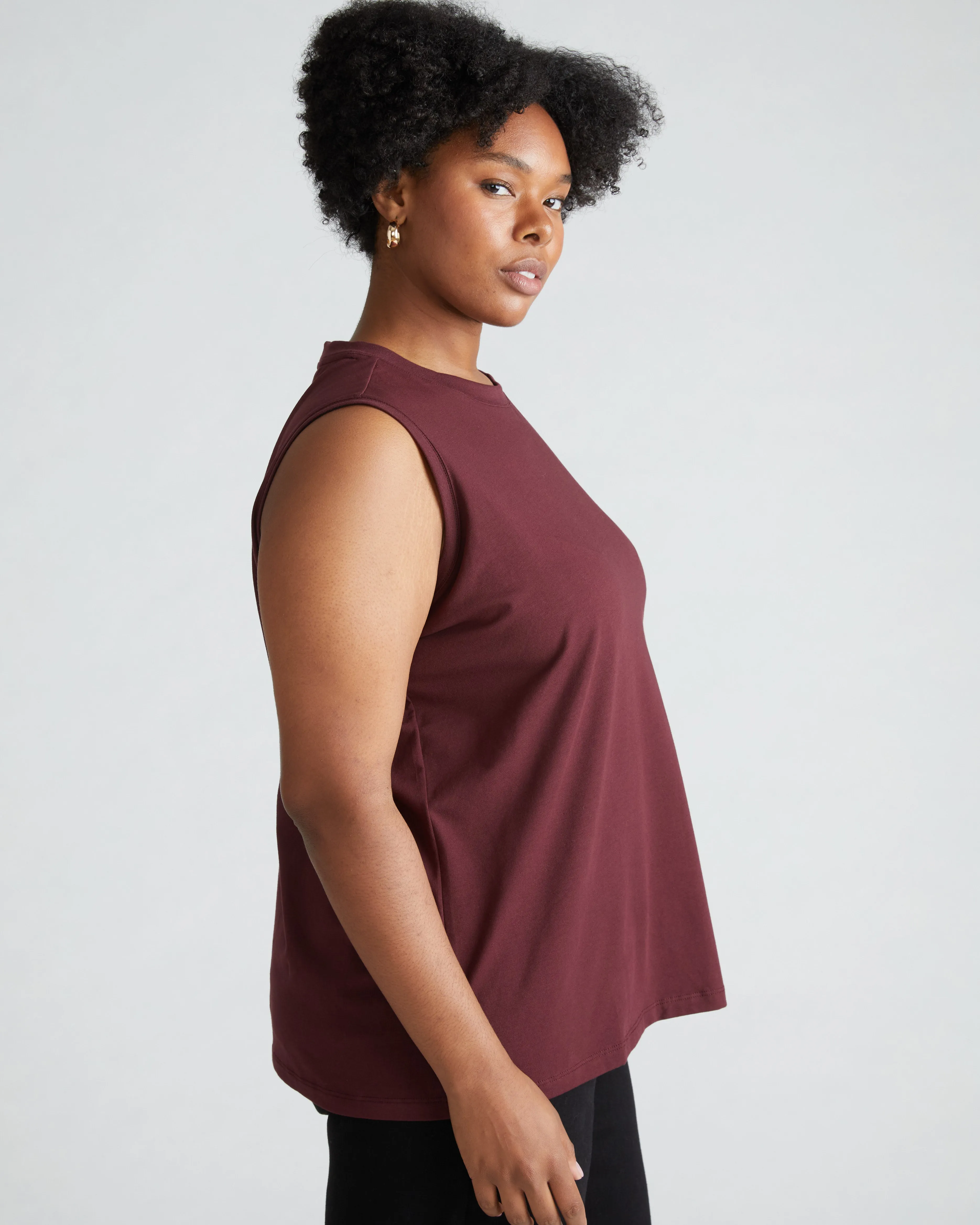 Patti Muscle Tank - Black Cherry sold by Universal Standard product image thumbnail 2