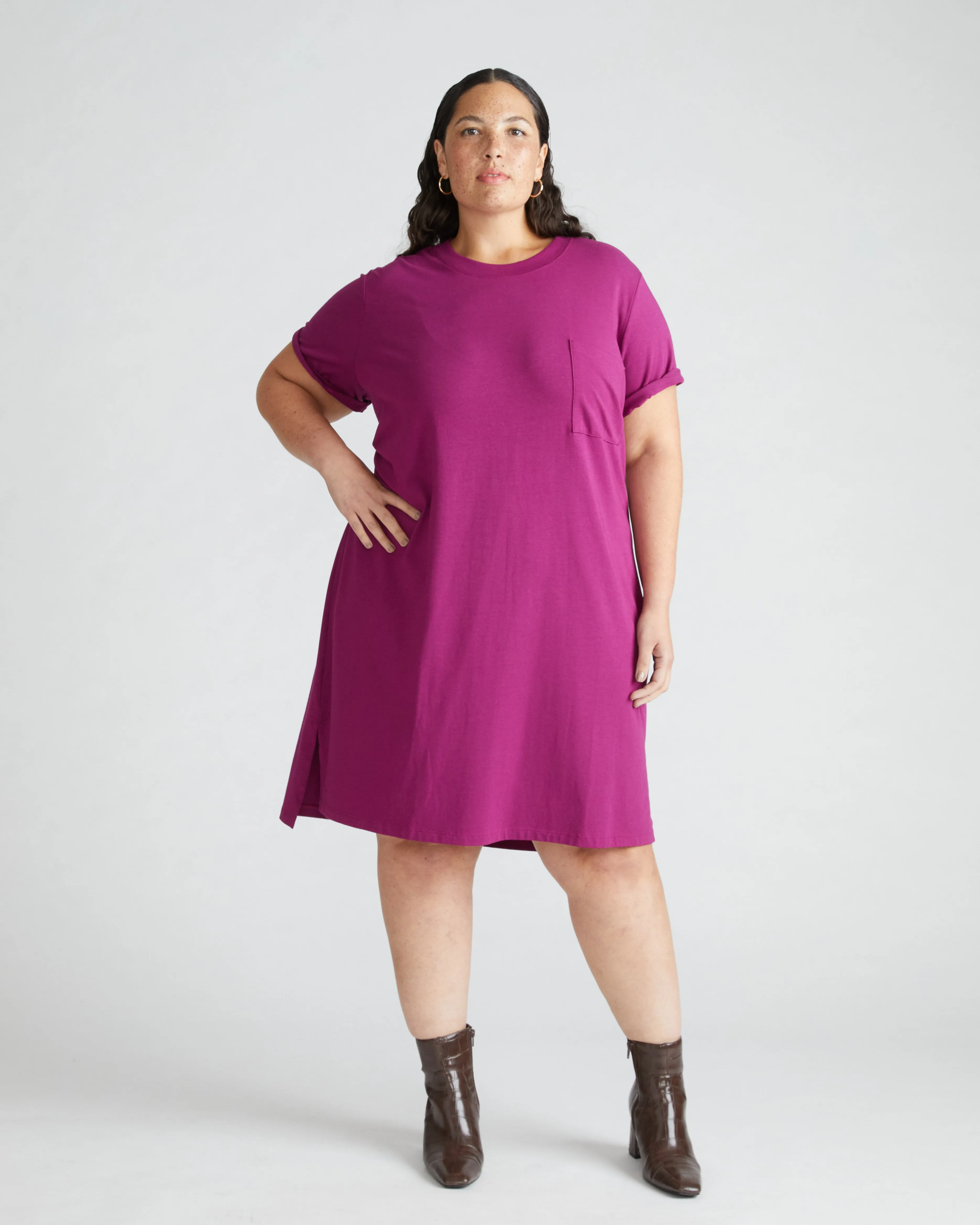 Garcon Tee Dress - Rothko Purple sold by Universal Standard