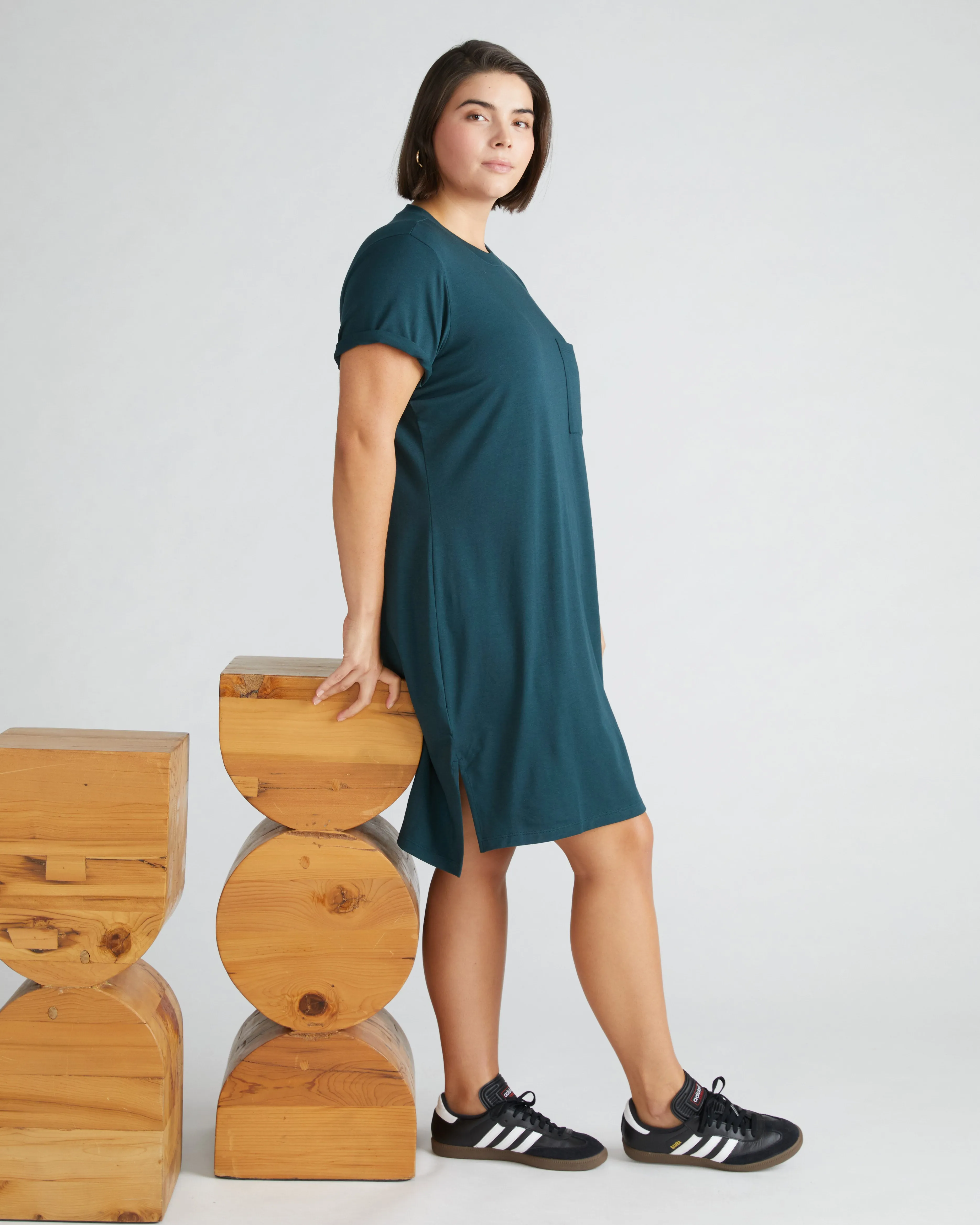 Garcon Tee Dress - Deep Sea sold by Universal Standard
