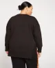 Fiona Side Slit Sweatshirt - Black sold by Universal Standard