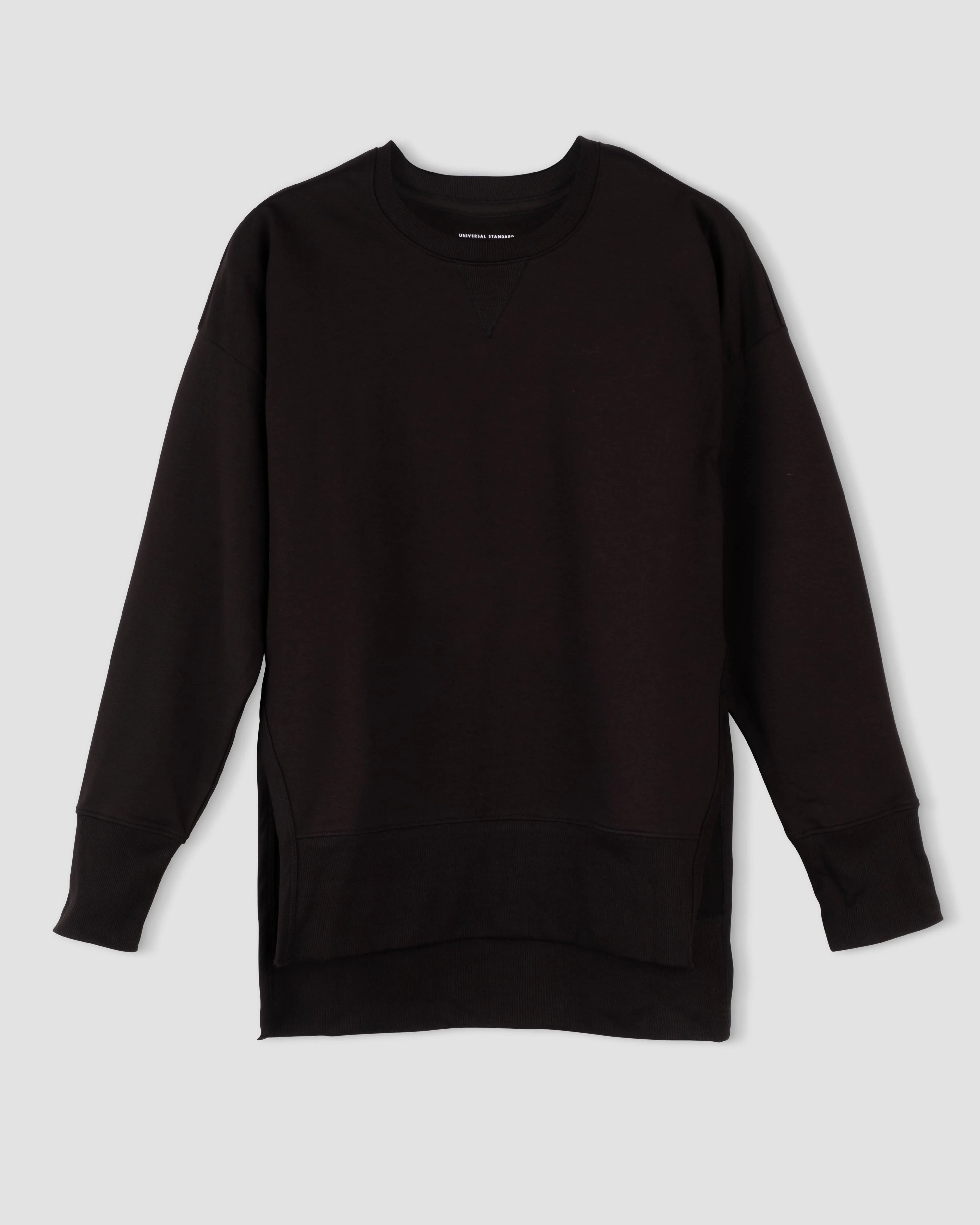Fiona Side Slit Sweatshirt - Black sold by Universal Standard product image thumbnail 3