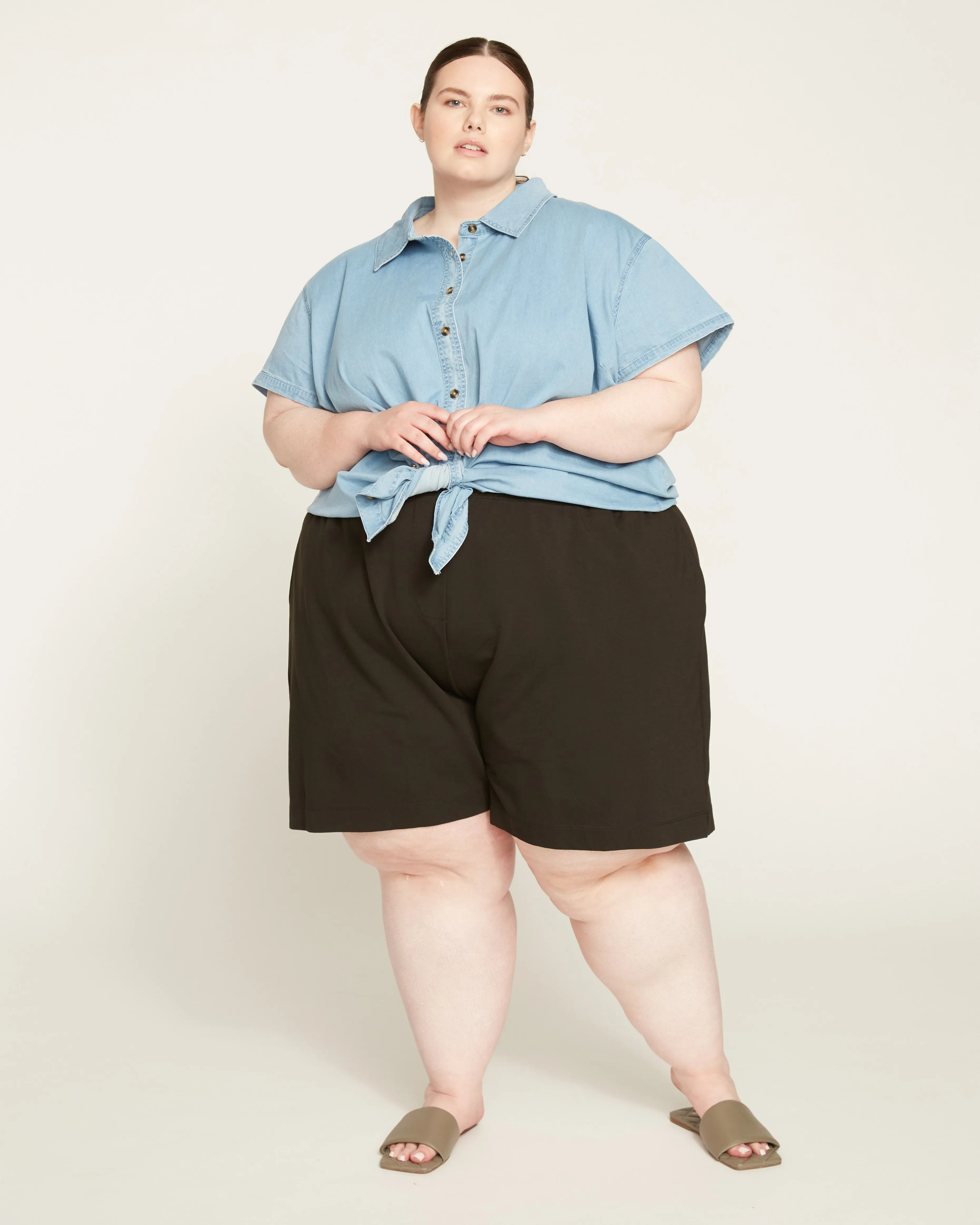 Hayes Sweatshorts - Black sold by Universal Standard product image thumbnail 5