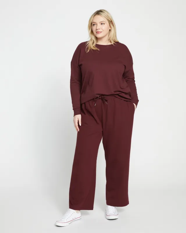 Highbridge Sweatpants - Black Cherry sold by Universal Standard