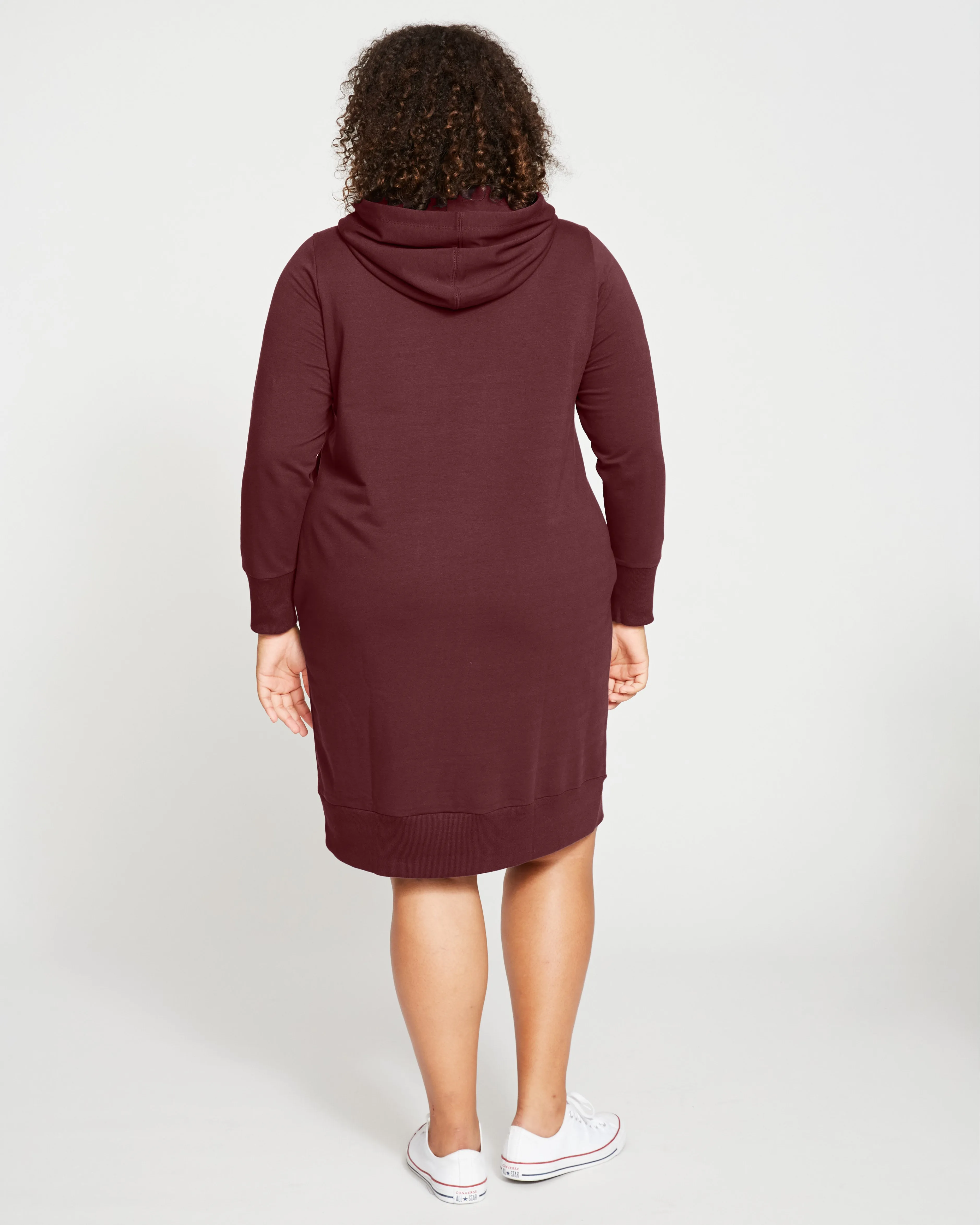 Bree Hooded Sweatshirt Dress - Black Cherry sold by Universal Standard product image thumbnail 4