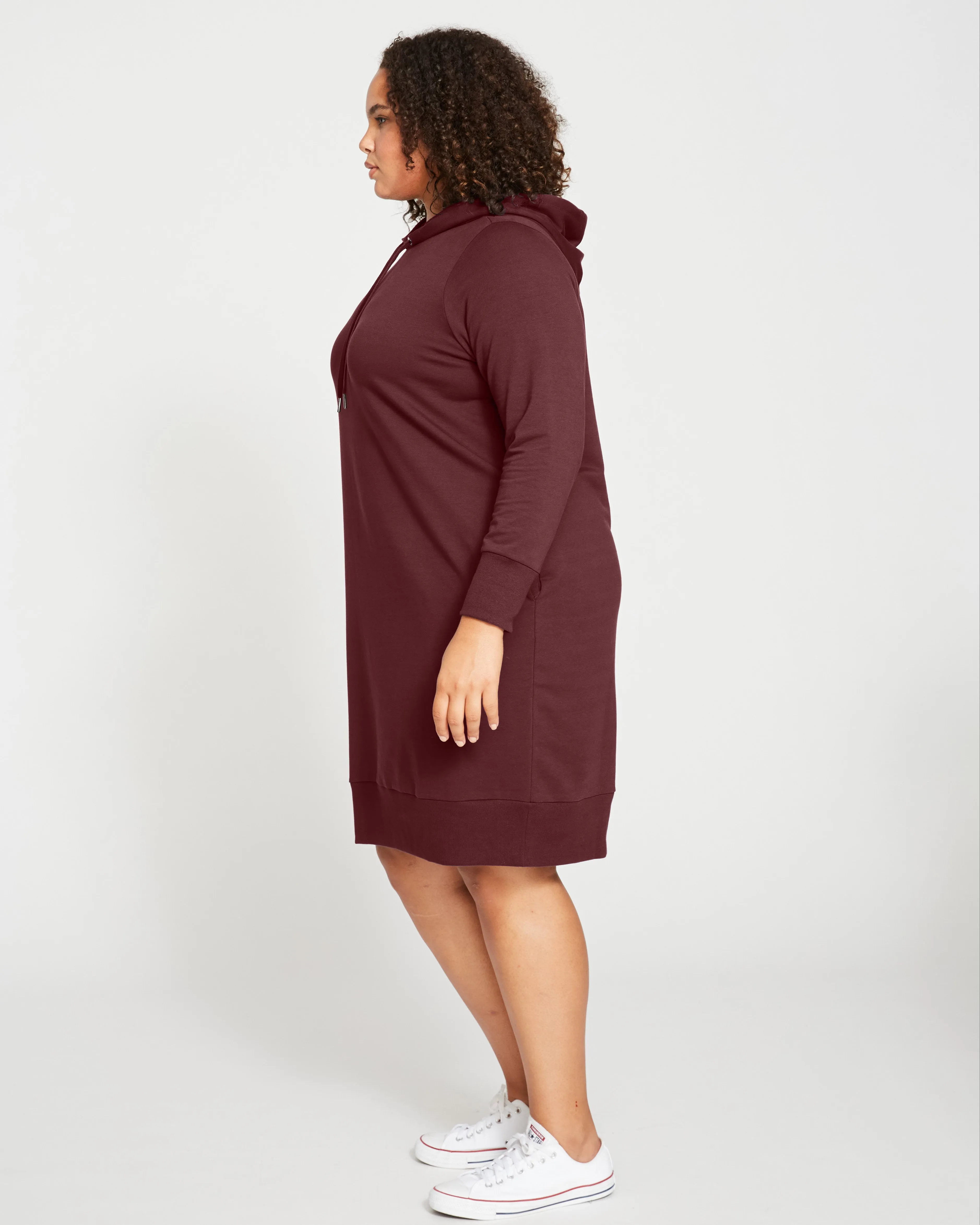 Bree Hooded Sweatshirt Dress - Black Cherry sold by Universal Standard product image thumbnail 3