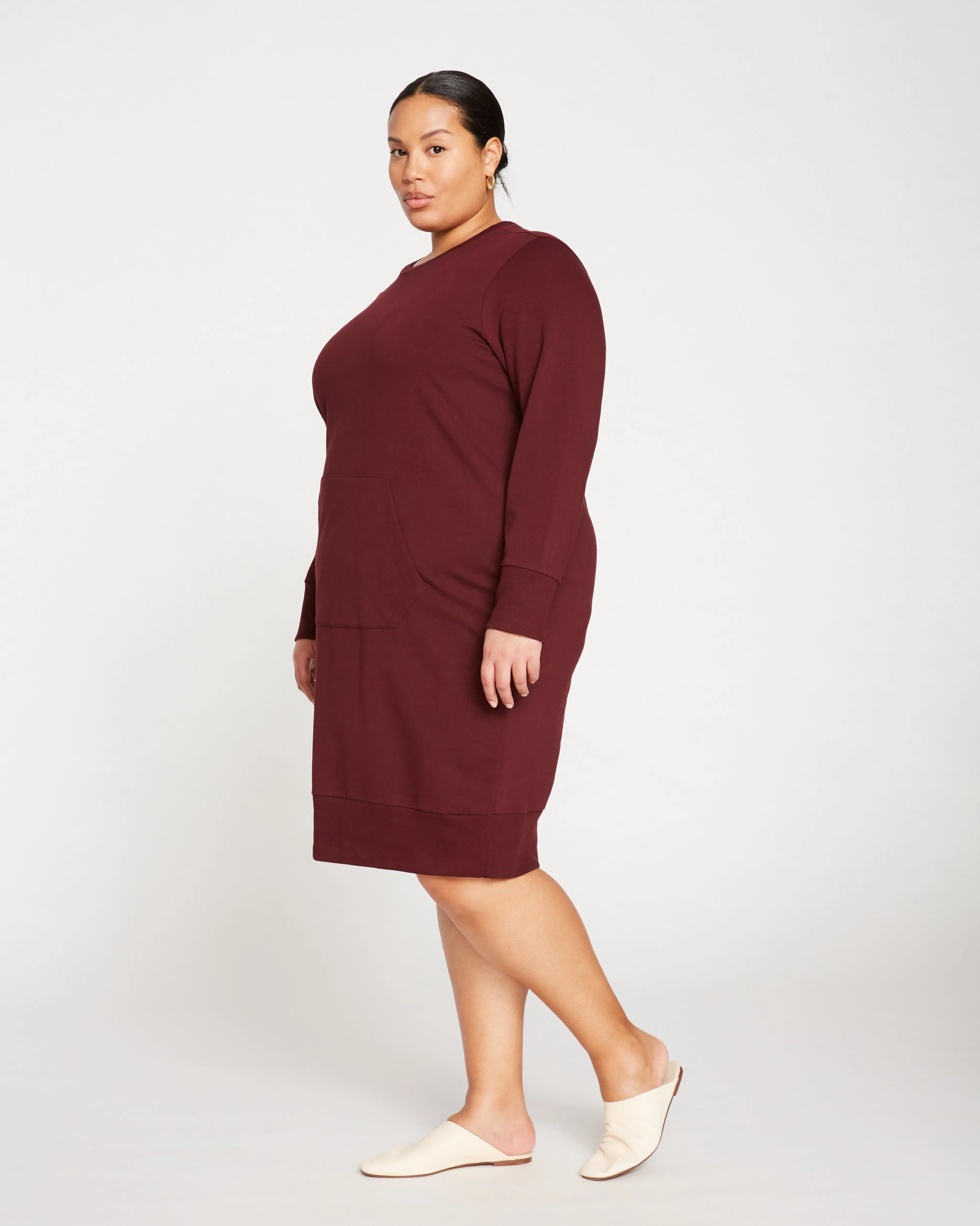 Bree Sweatshirt Dress - Black Cherry sold by Universal Standard product image thumbnail 2